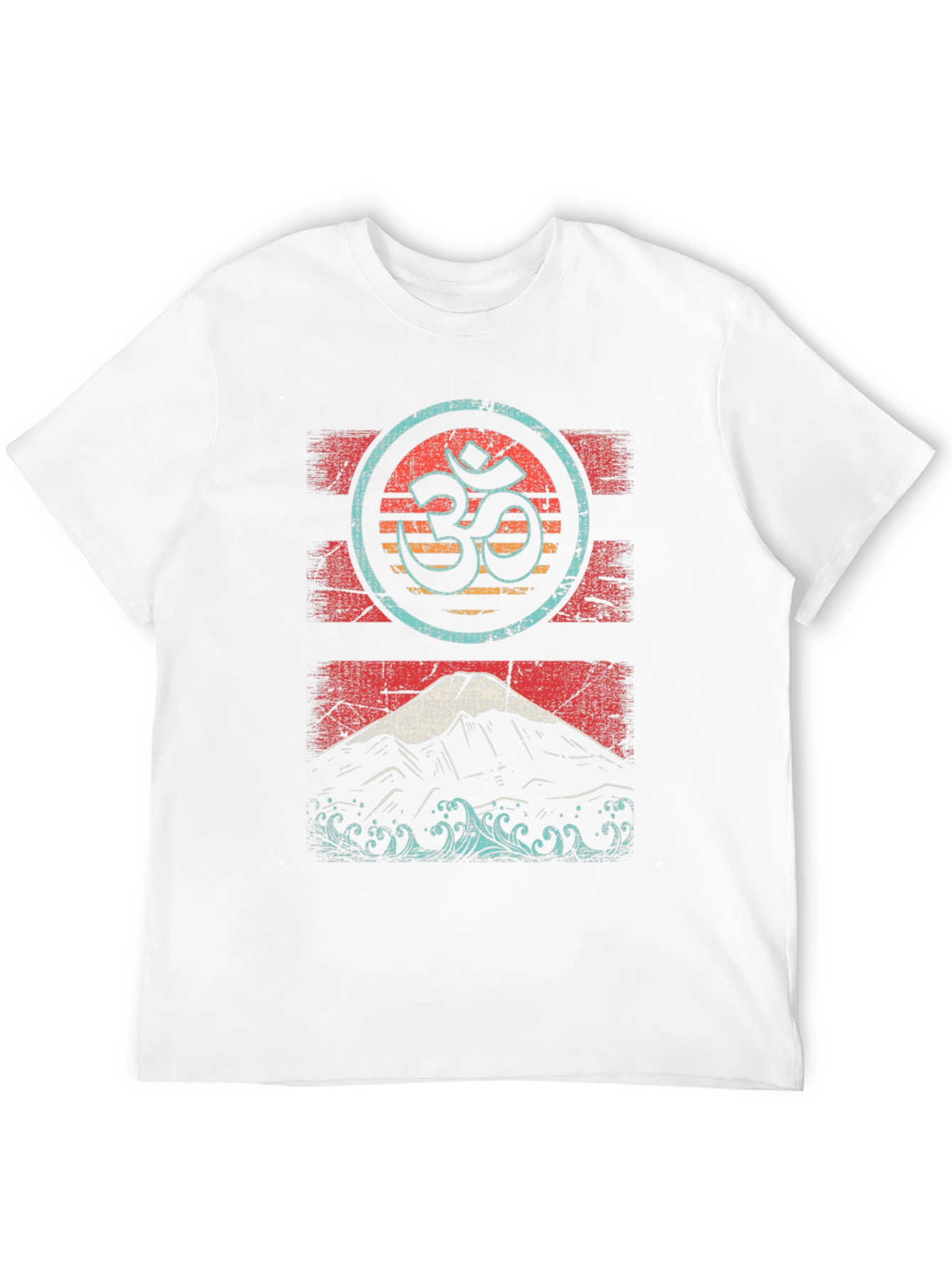 Om & Mountain Graphic Tee - Relaxed Fit