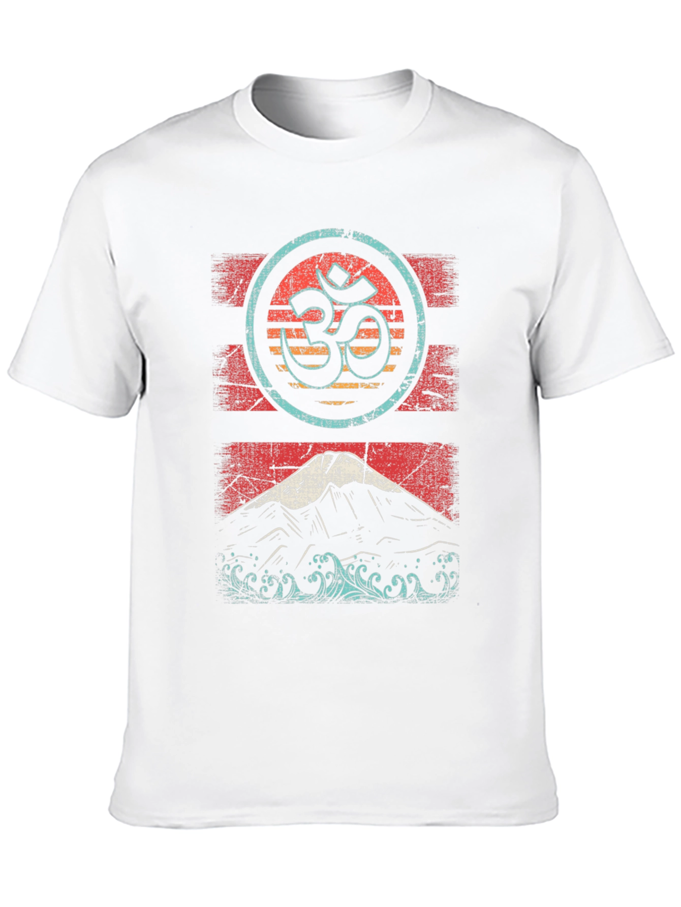 Om & Mountain Graphic Tee - Relaxed Fit