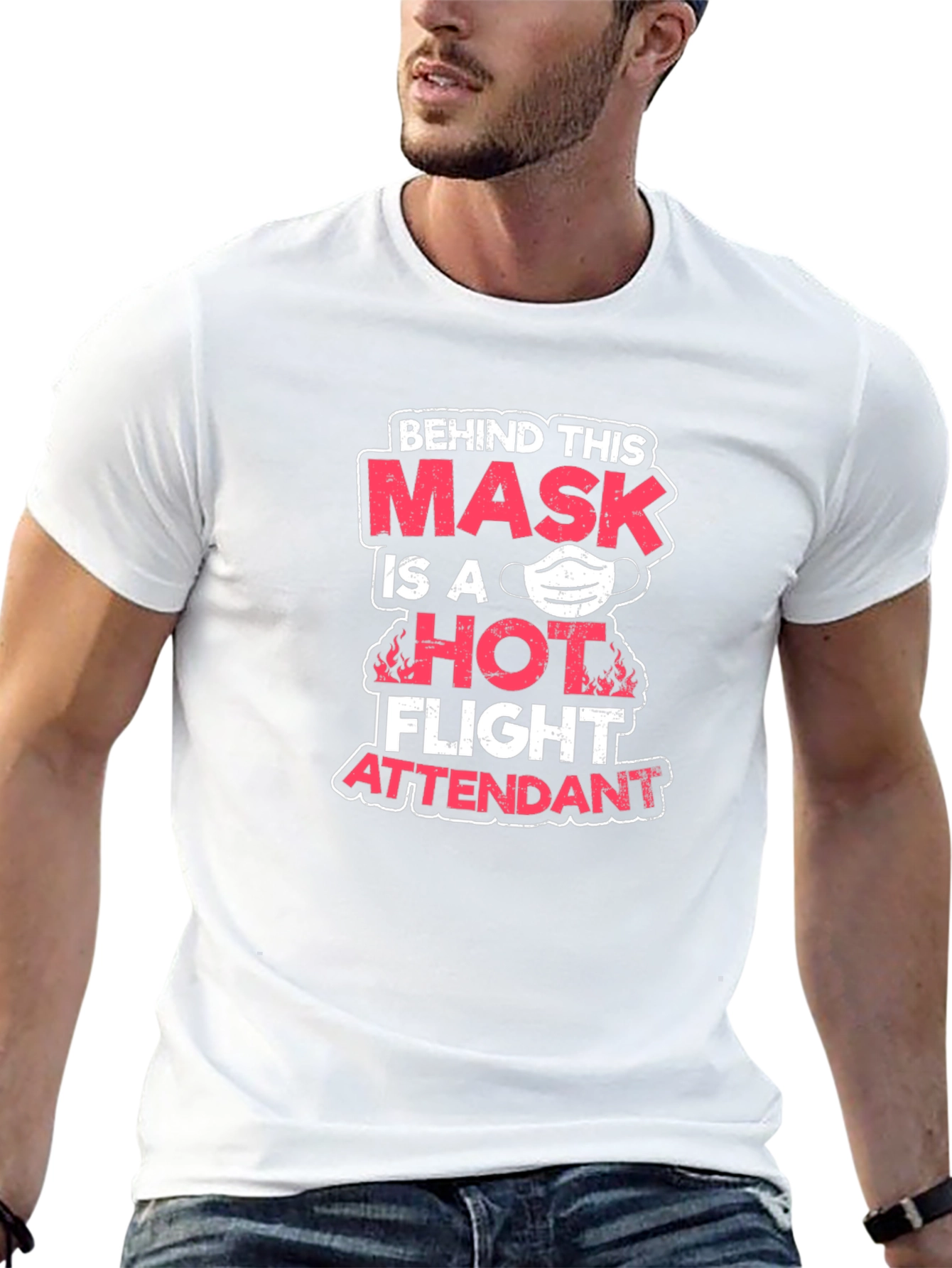 Hot Flight Attendant Mask T-Shirt