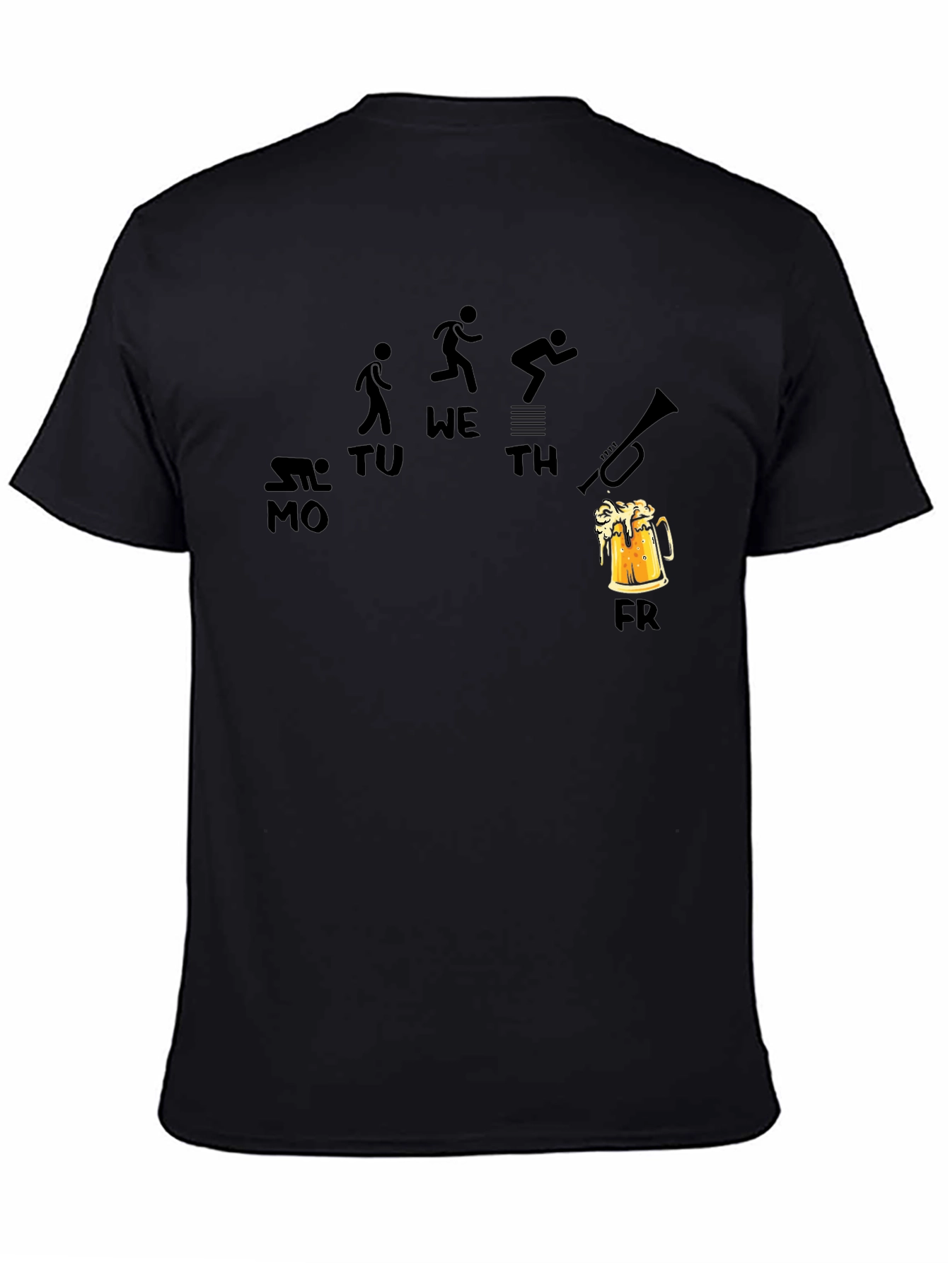 Work Week to Weekend Black T-Shirt