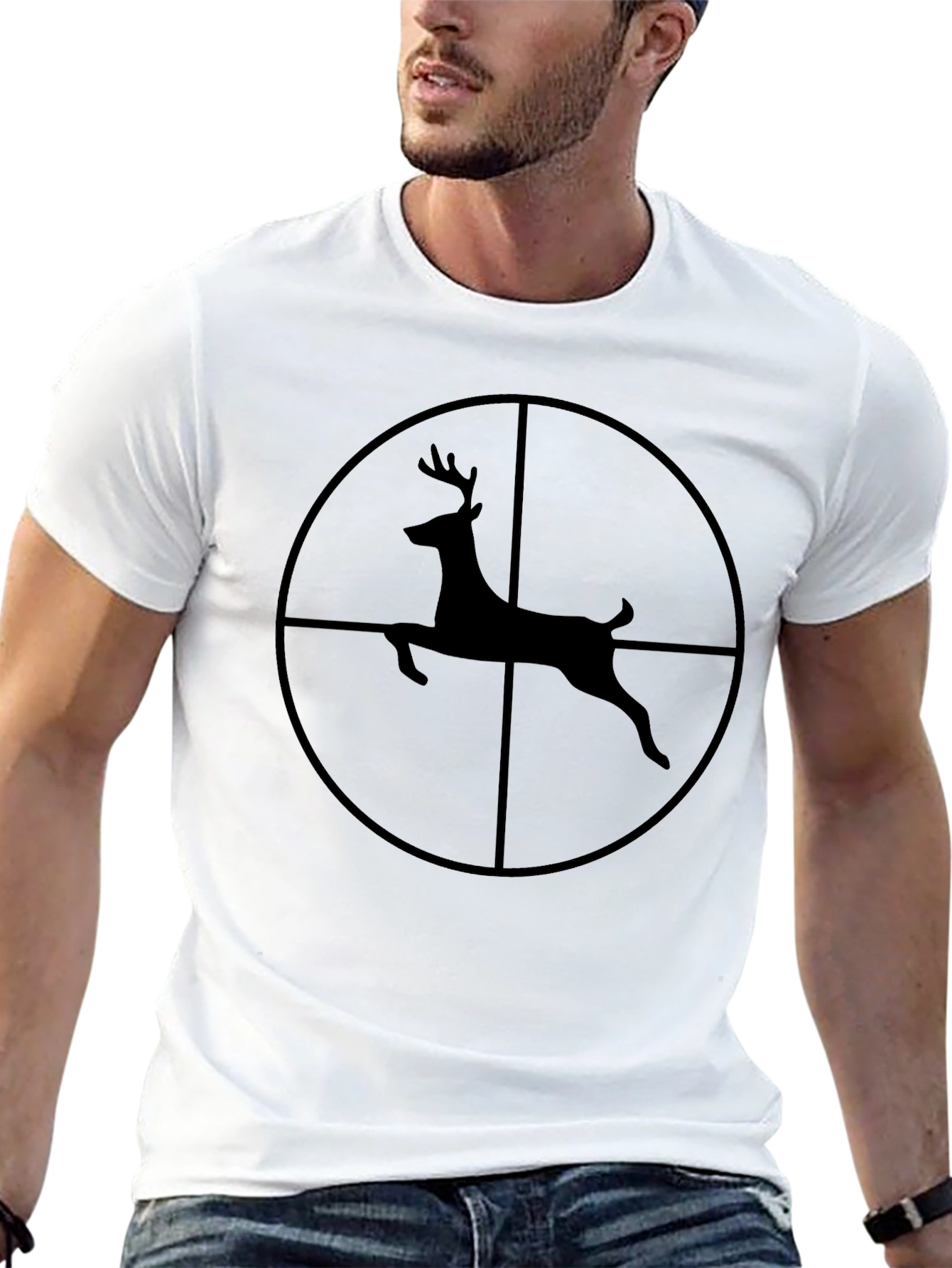 Deer Target Graphic Tee - Hunting Season T-Shirt