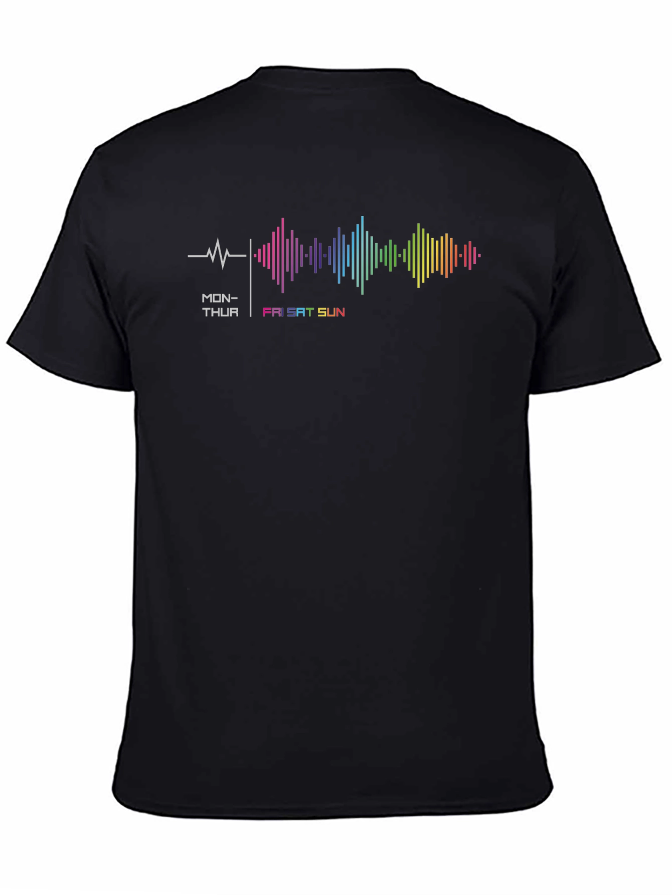 Weekend Vibes Graphic Tee - Black T-Shirt