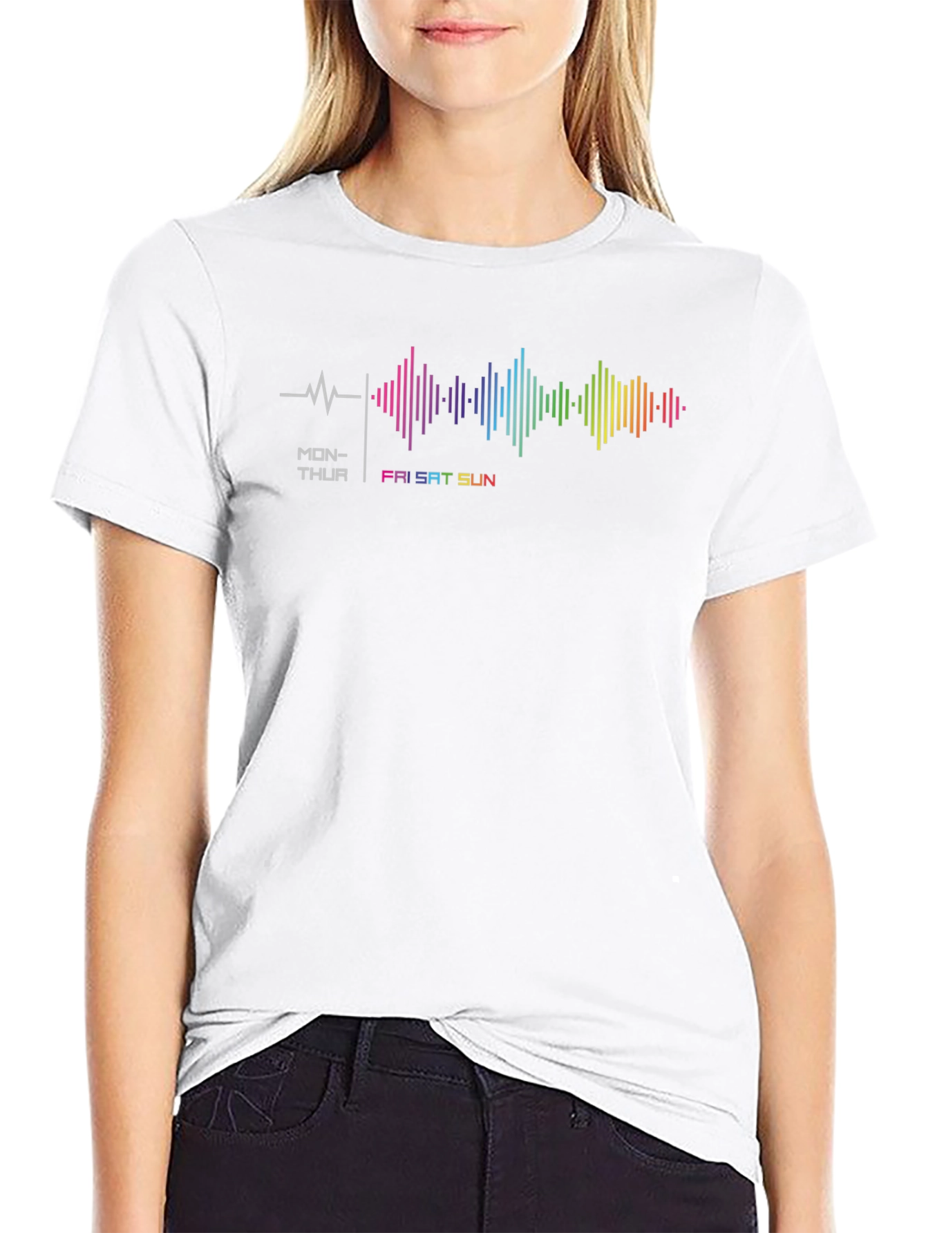 Weekend Vibes Graphic Tee - Black T-Shirt