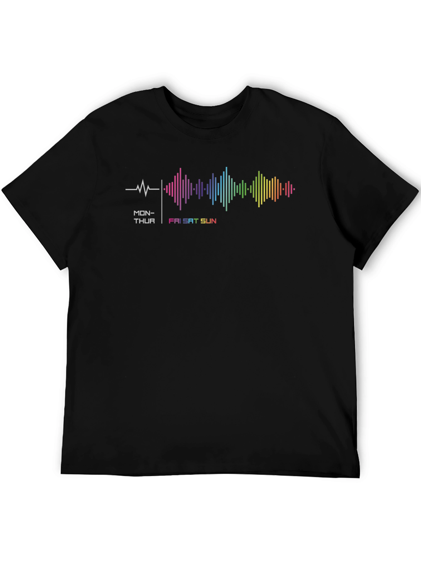 Weekend Vibes Graphic Tee - Black T-Shirt