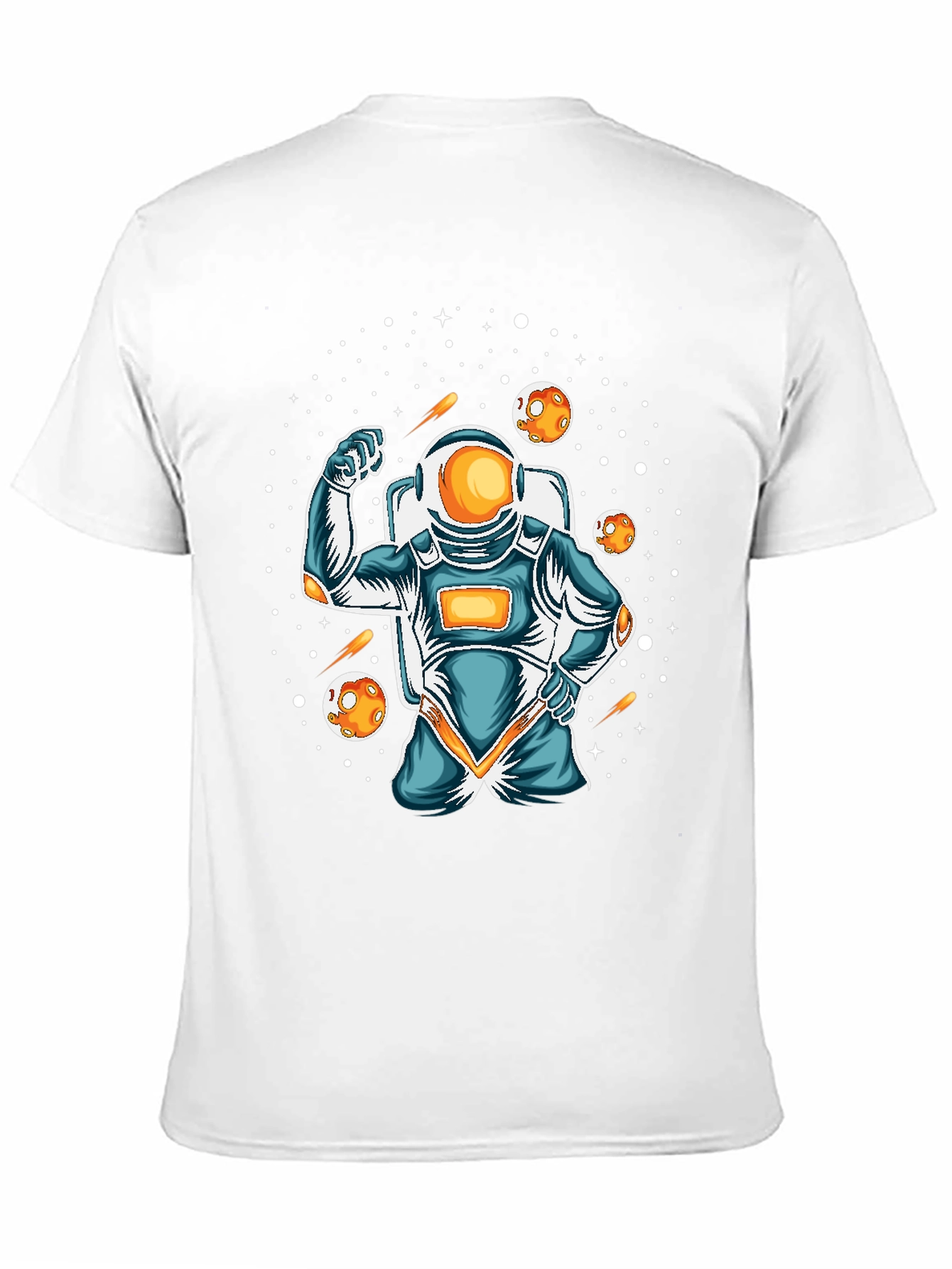 Astronaut Flexing Graphic T-Shirt - Space Lover Apparel