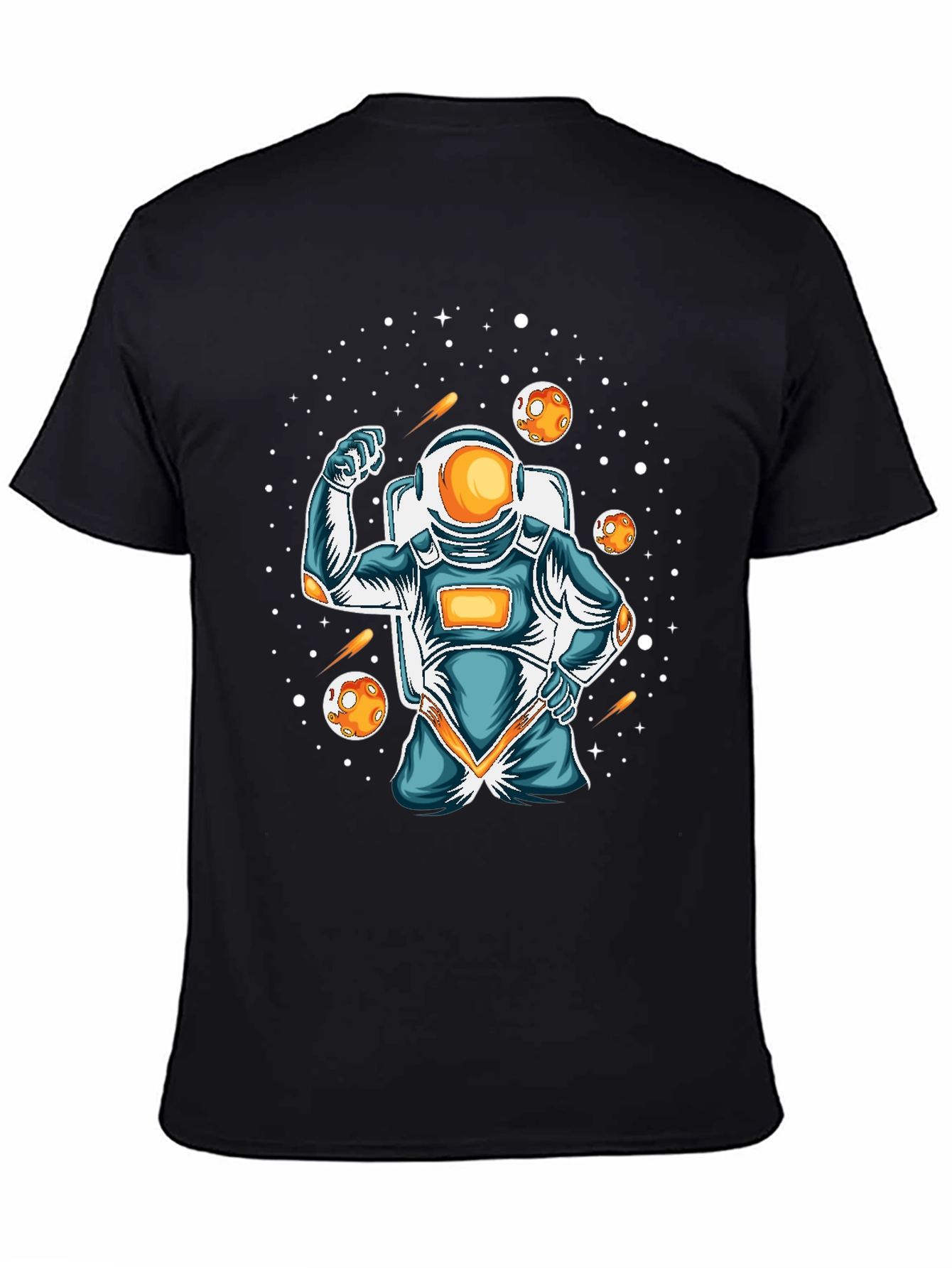 Astronaut Flexing Graphic T-Shirt - Space Lover Apparel