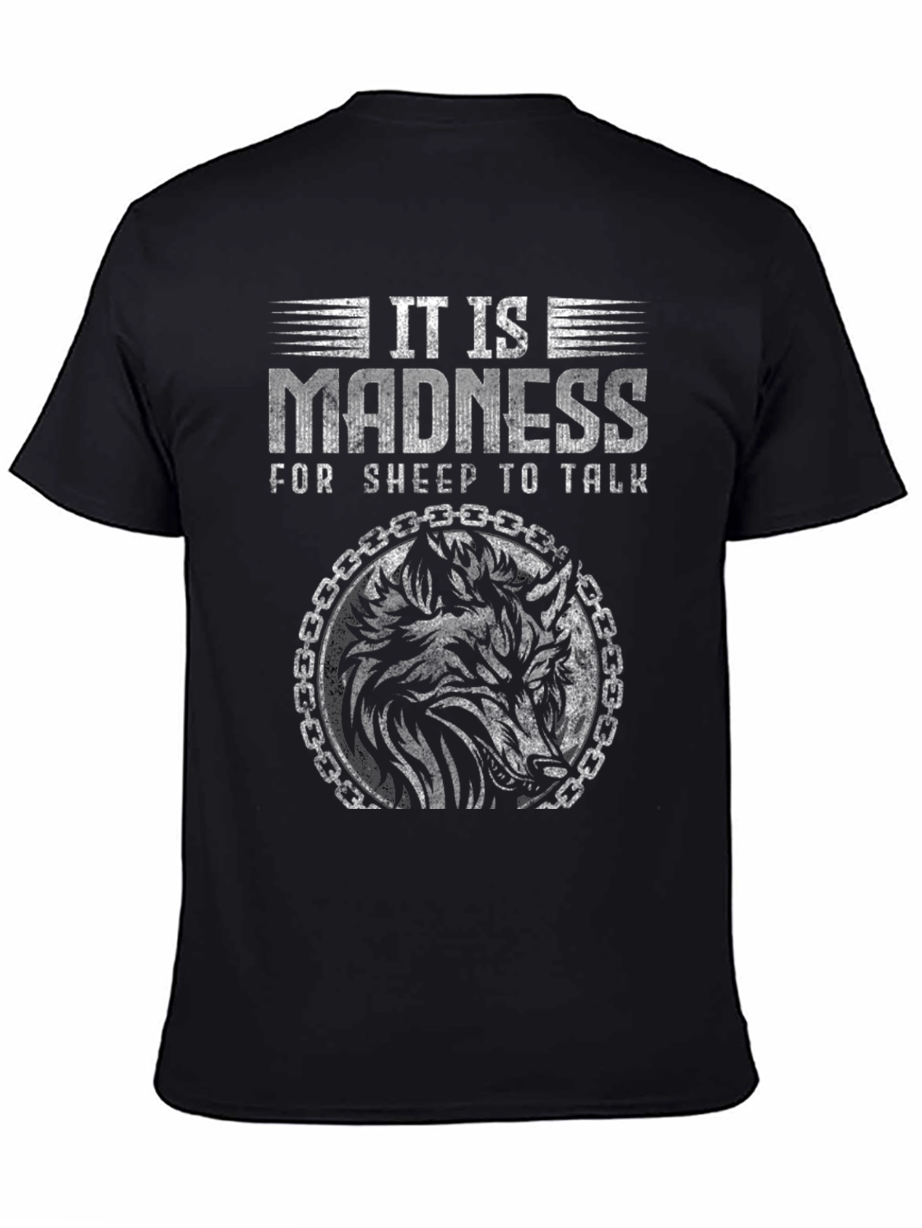 It is Madness Wolf Graphic Tee - Black