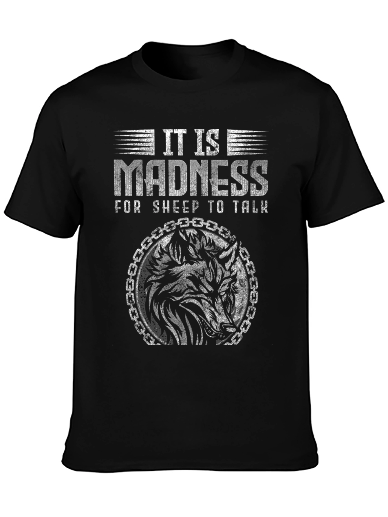 It is Madness Wolf Graphic Tee - Black