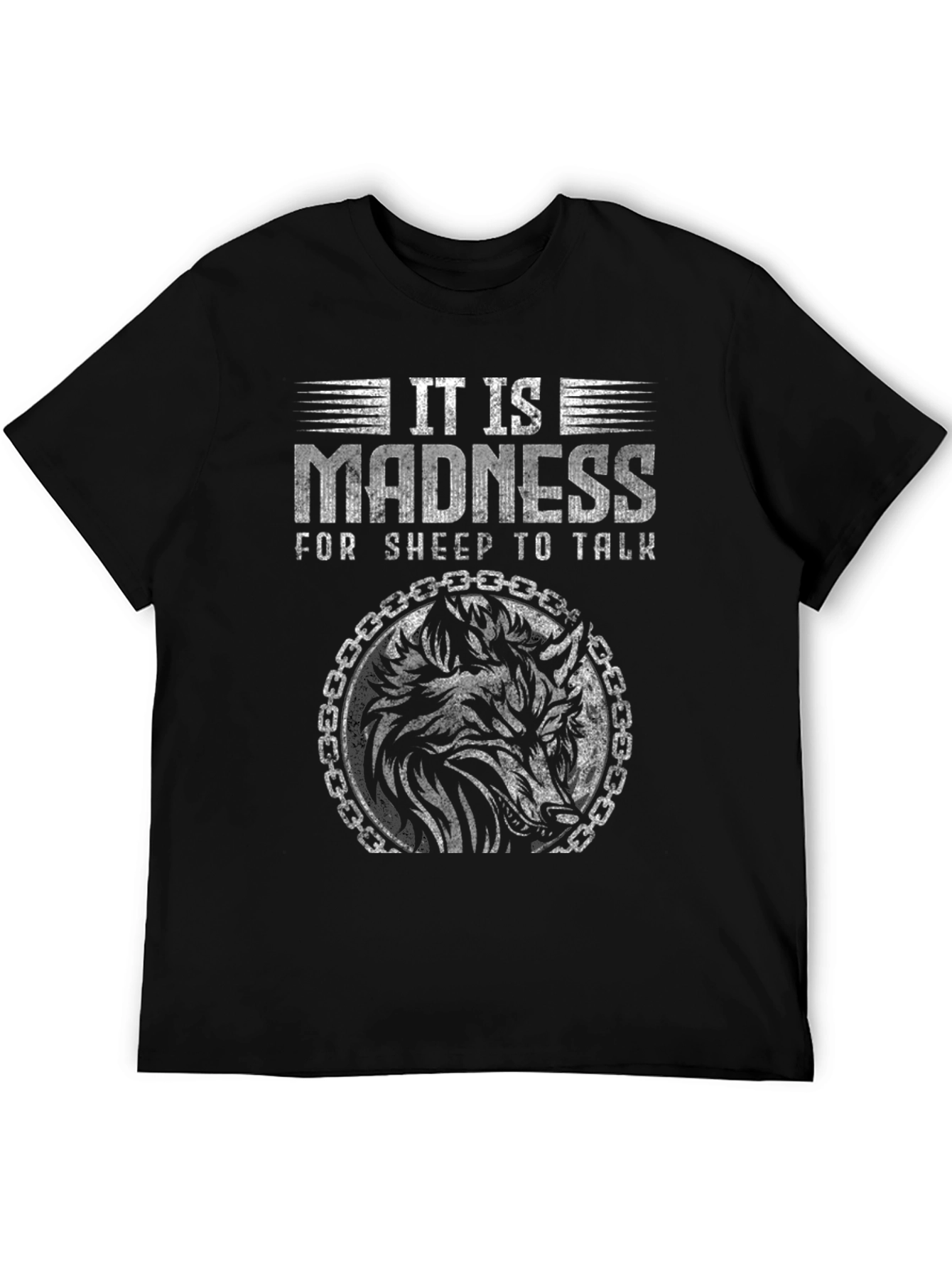 It is Madness Wolf Graphic Tee - Black