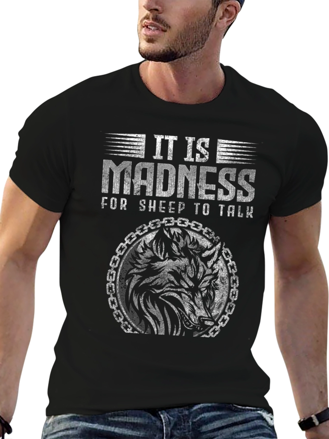 It is Madness Wolf Graphic Tee - Black