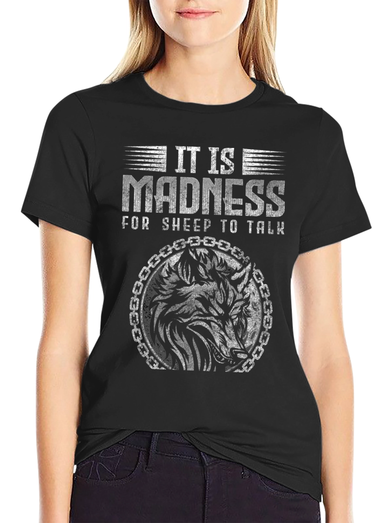 It is Madness Wolf Graphic Tee - Black