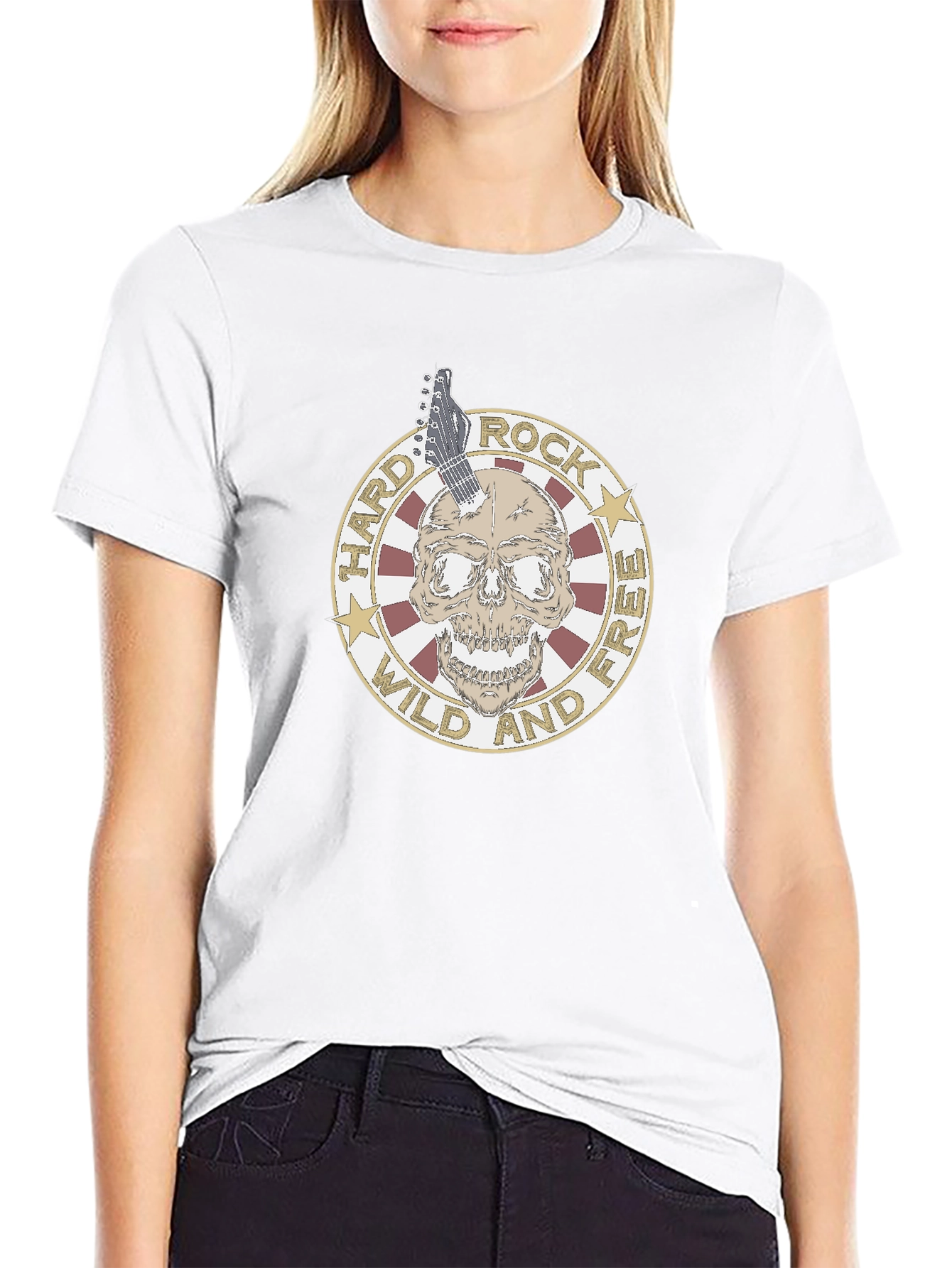 Hard Rock Skull Graphic Tee - Wild and Free