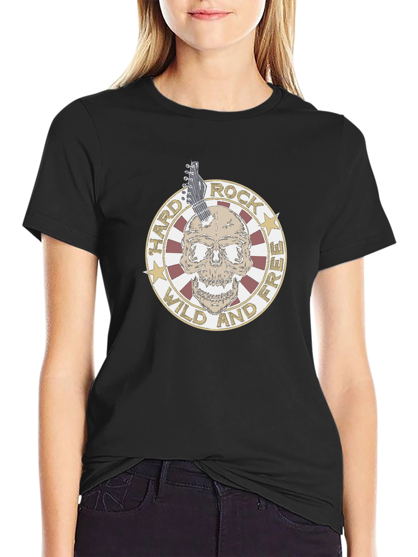 Hard Rock Skull Graphic Tee - Wild and Free