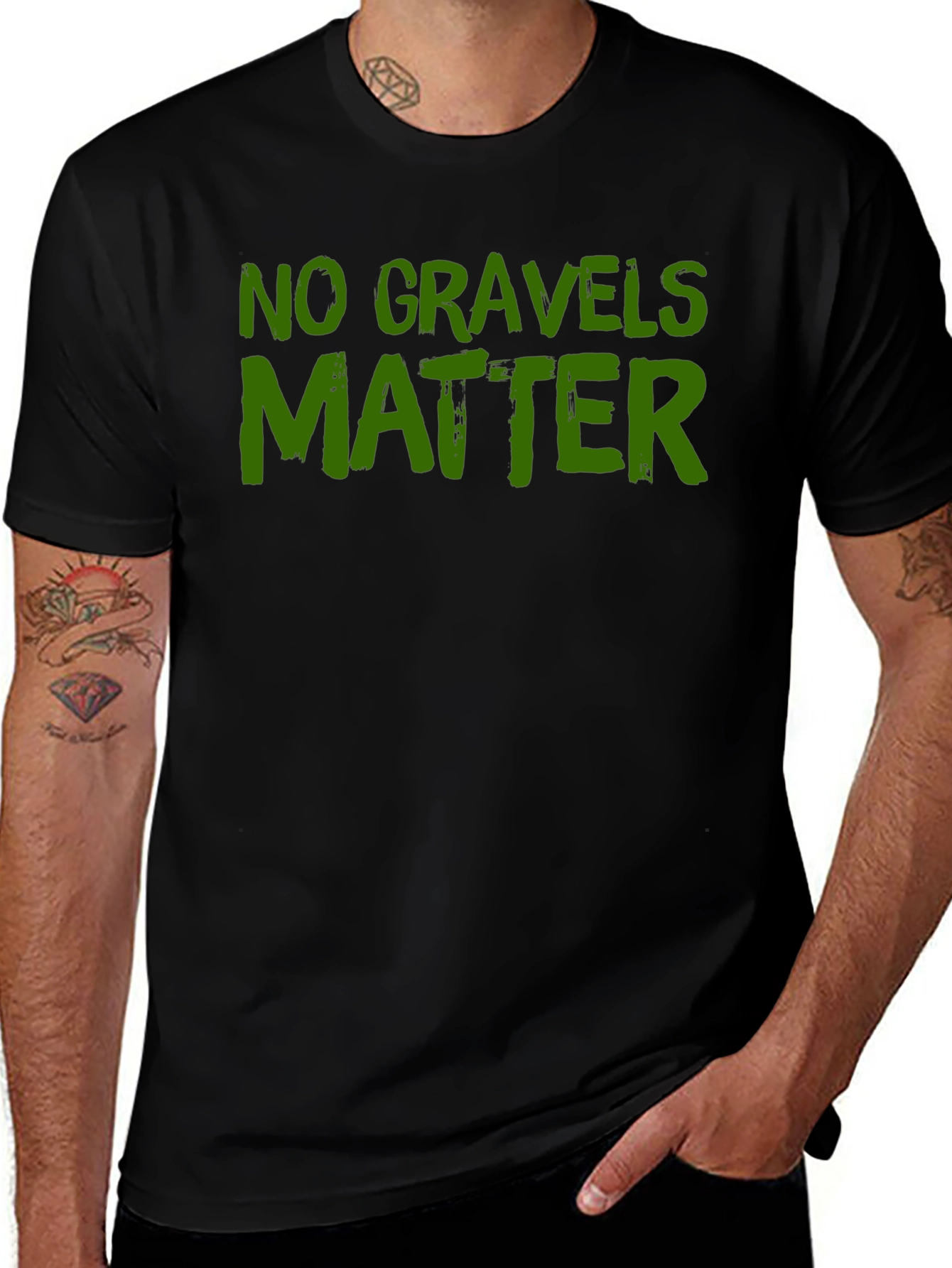 No Gravels Matter Funny Graphic T-Shirt