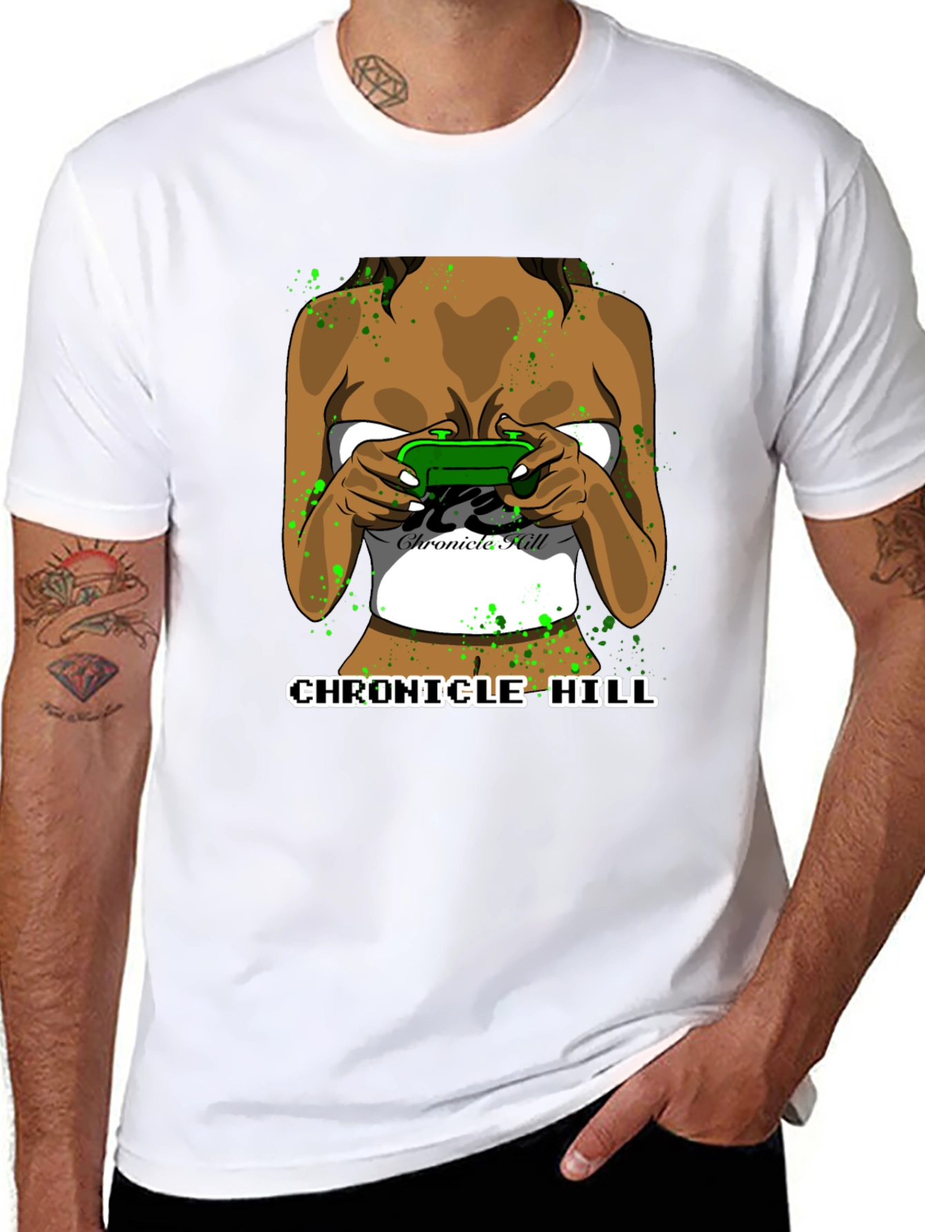 Chronicle Hill Gamer Girl Graphic Tee - Black