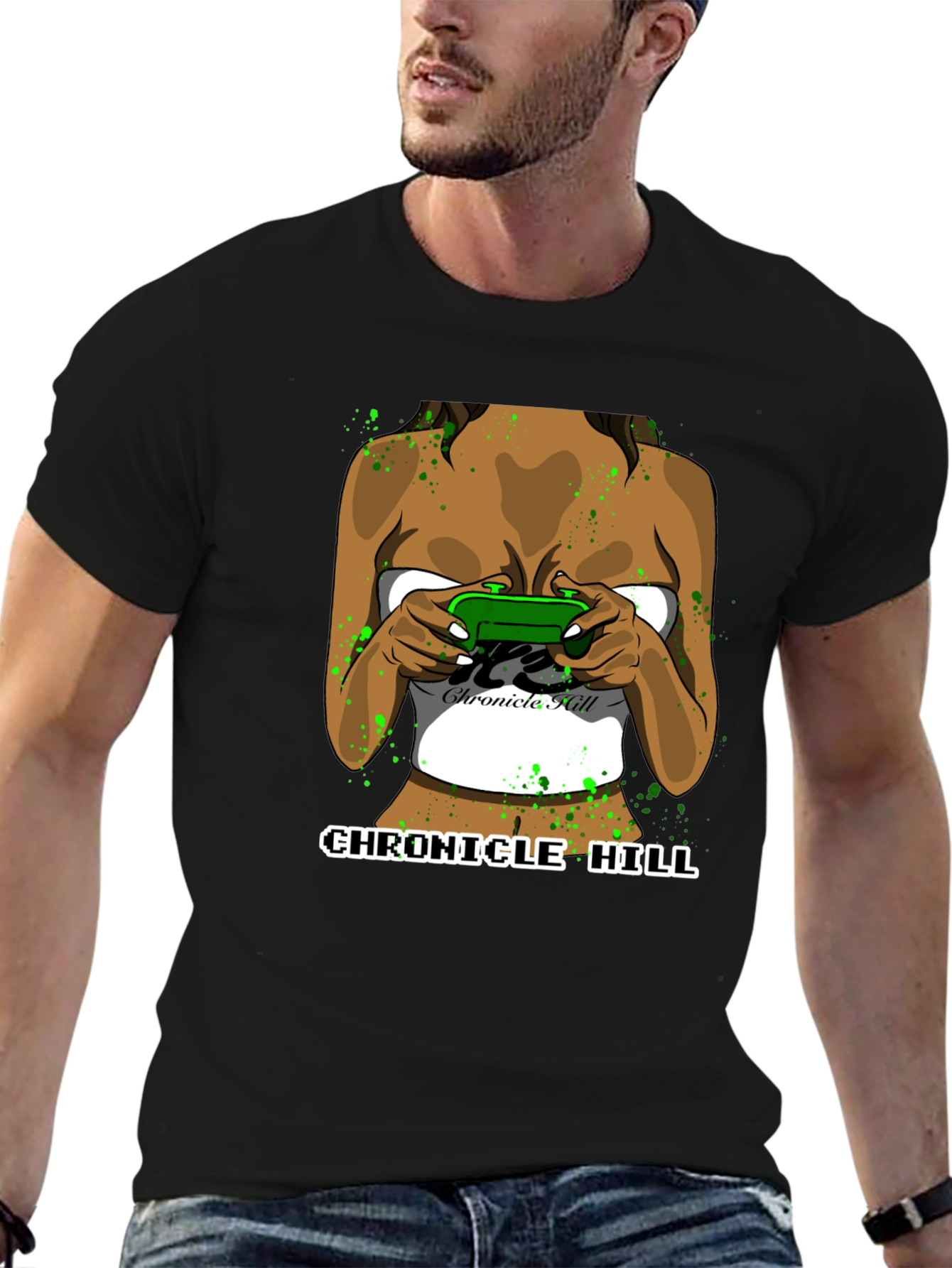Chronicle Hill Gamer Girl Graphic Tee - Black