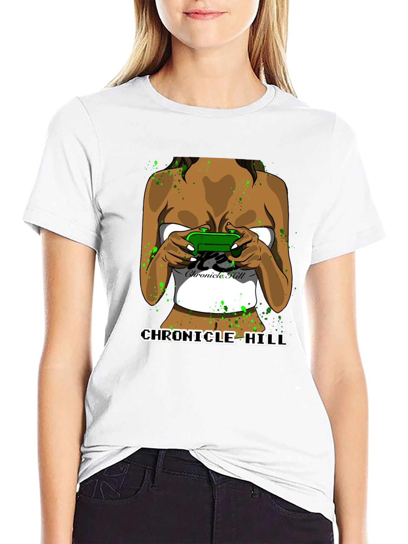 Chronicle Hill Gamer Girl Graphic Tee - Black