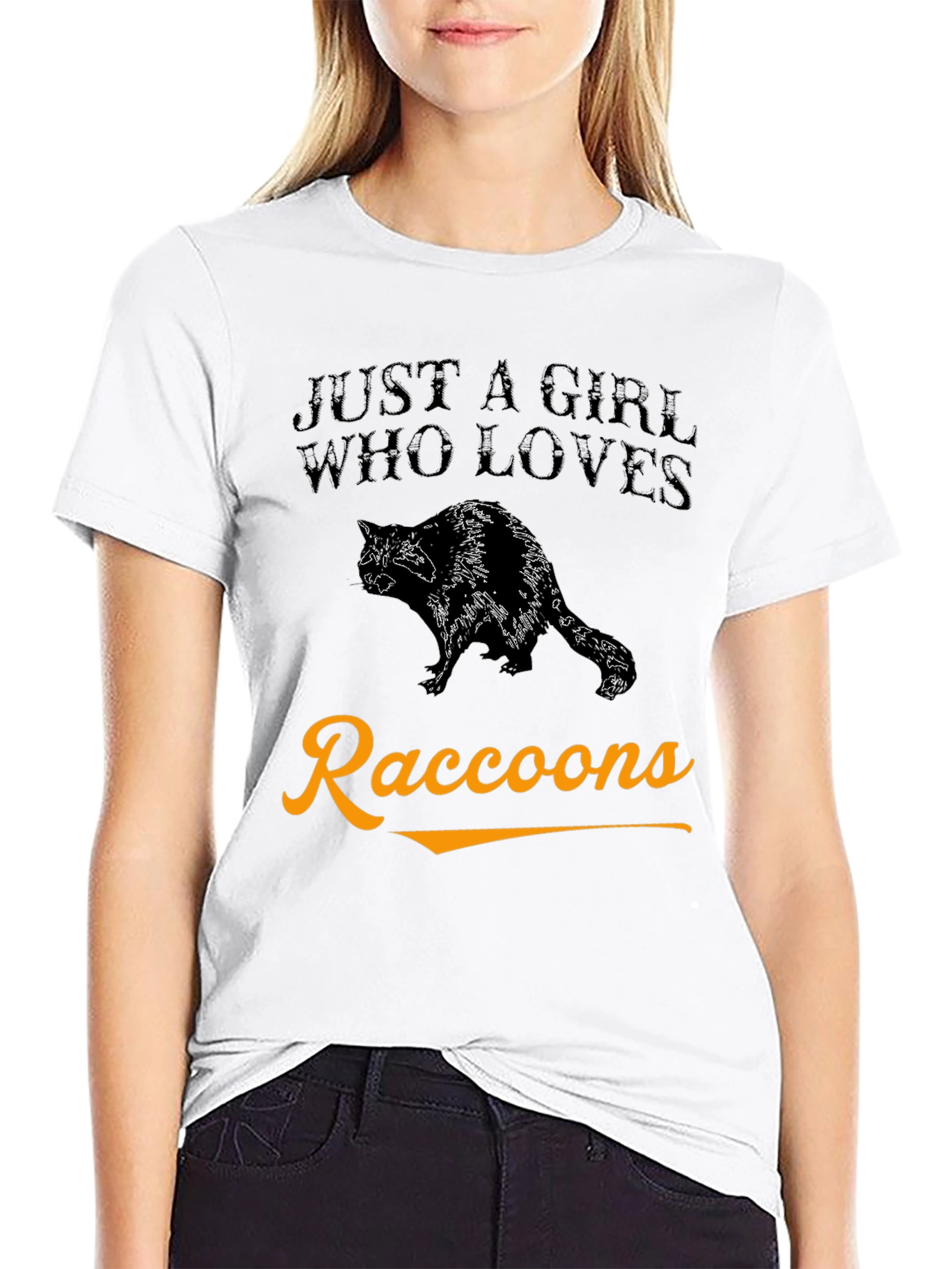 Just A Girl Who Loves Raccoons T-Shirt