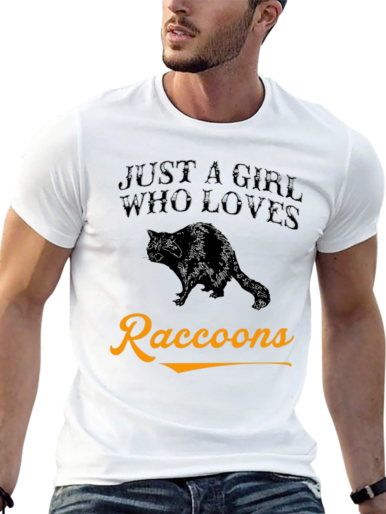 Just A Girl Who Loves Raccoons T-Shirt