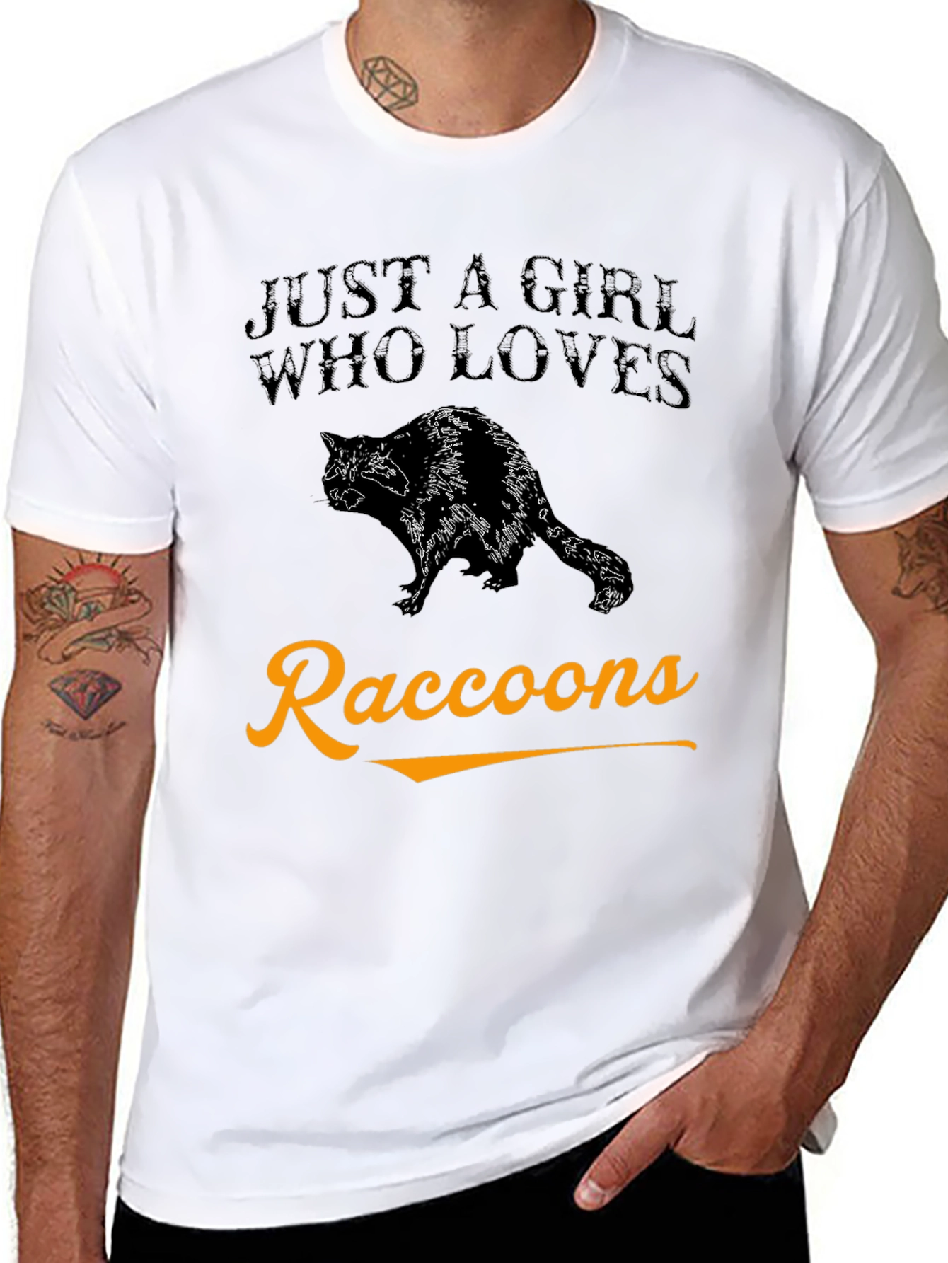 Just A Girl Who Loves Raccoons T-Shirt