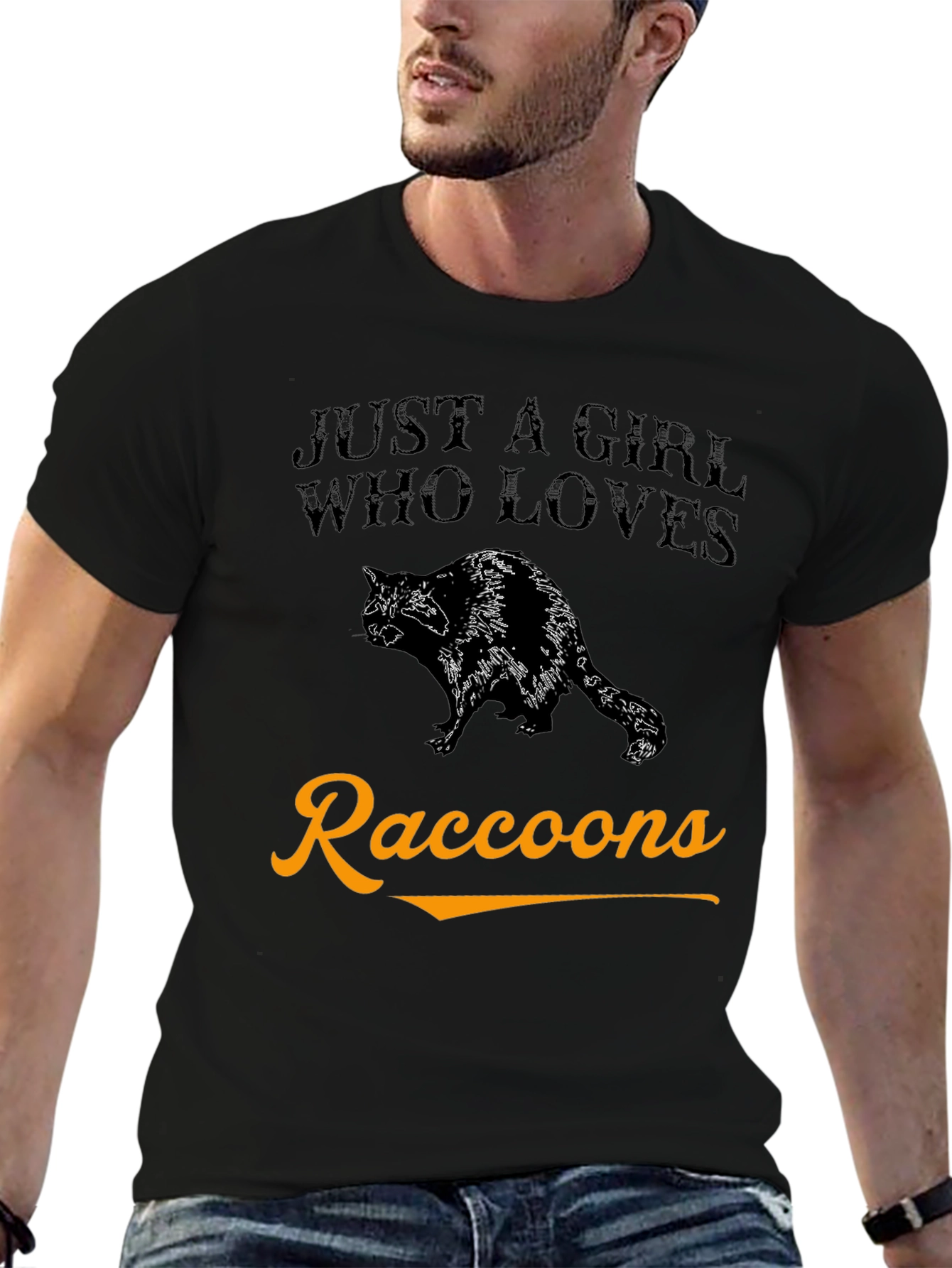 Just A Girl Who Loves Raccoons T-Shirt