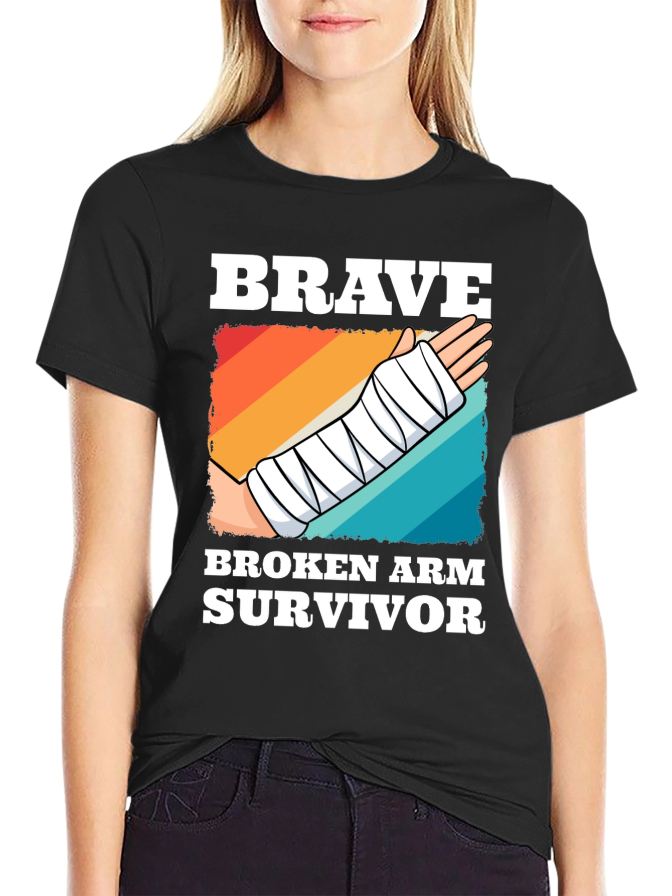 Brave Broken Arm Survivor Graphic Tee