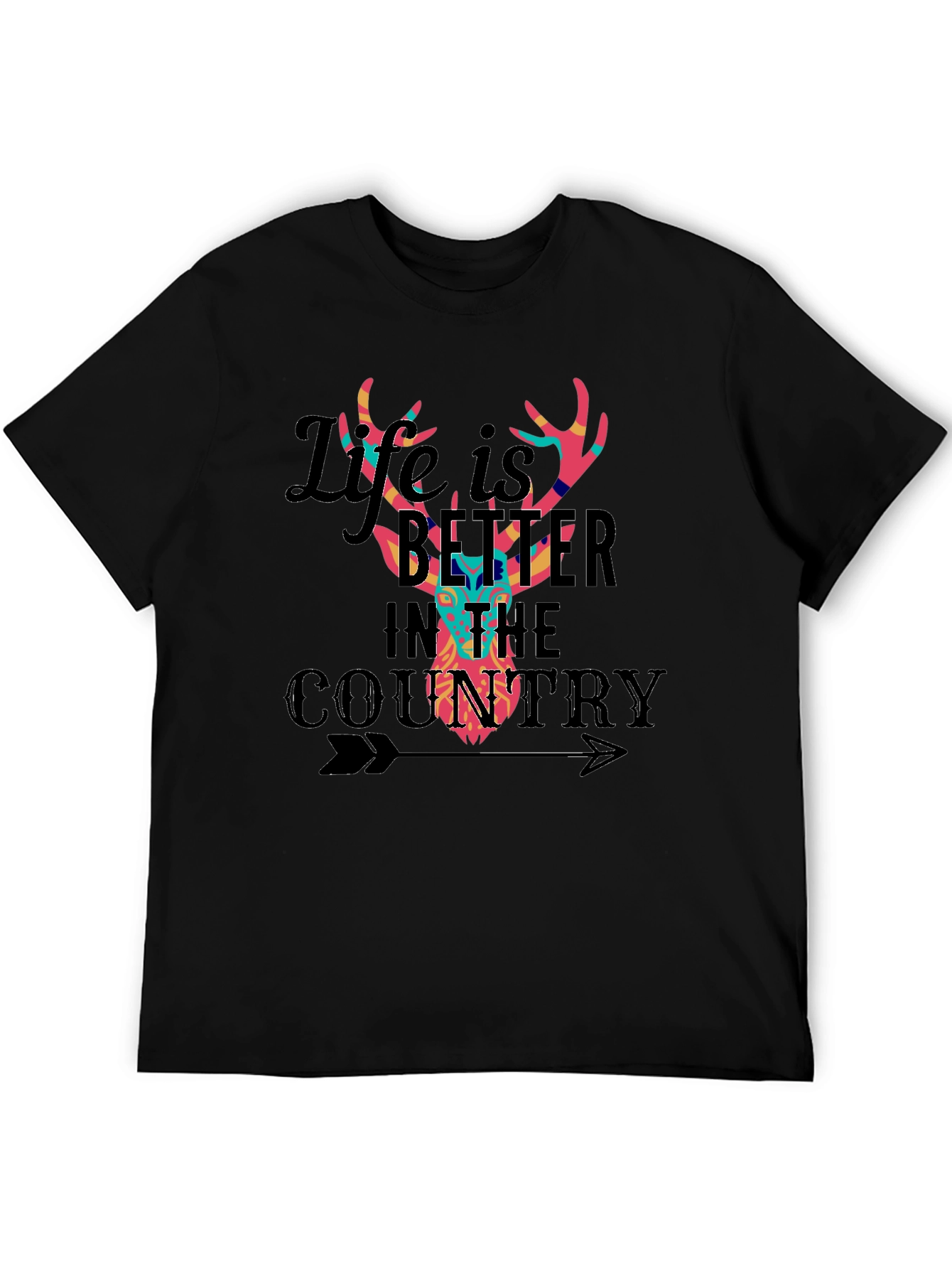 Life is Better in the Country Deer T-Shirt