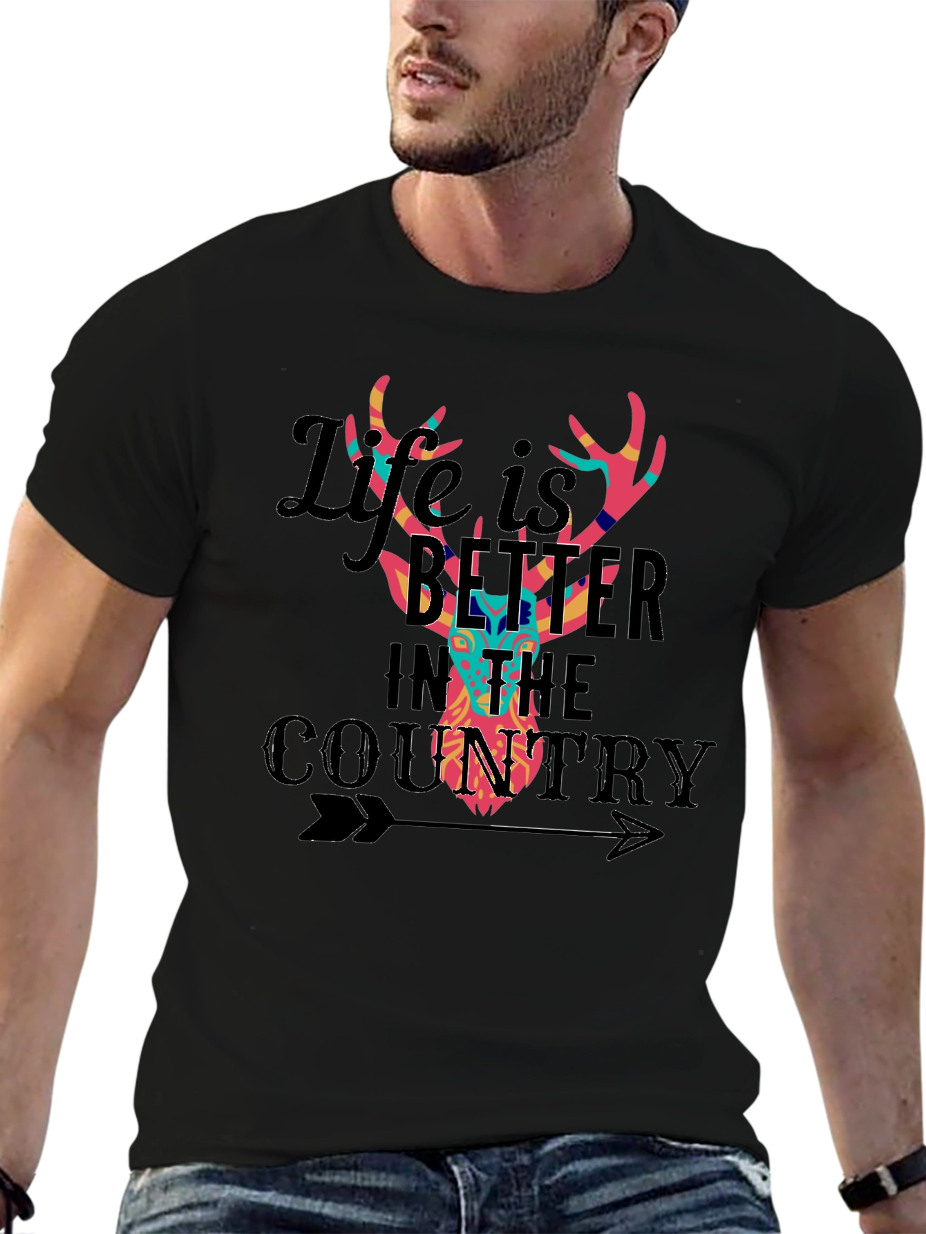 Life is Better in the Country Deer T-Shirt