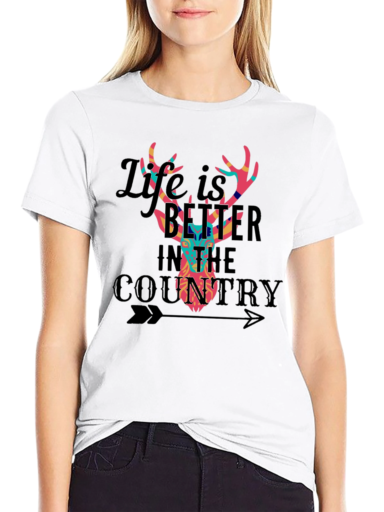 Life is Better in the Country Deer T-Shirt