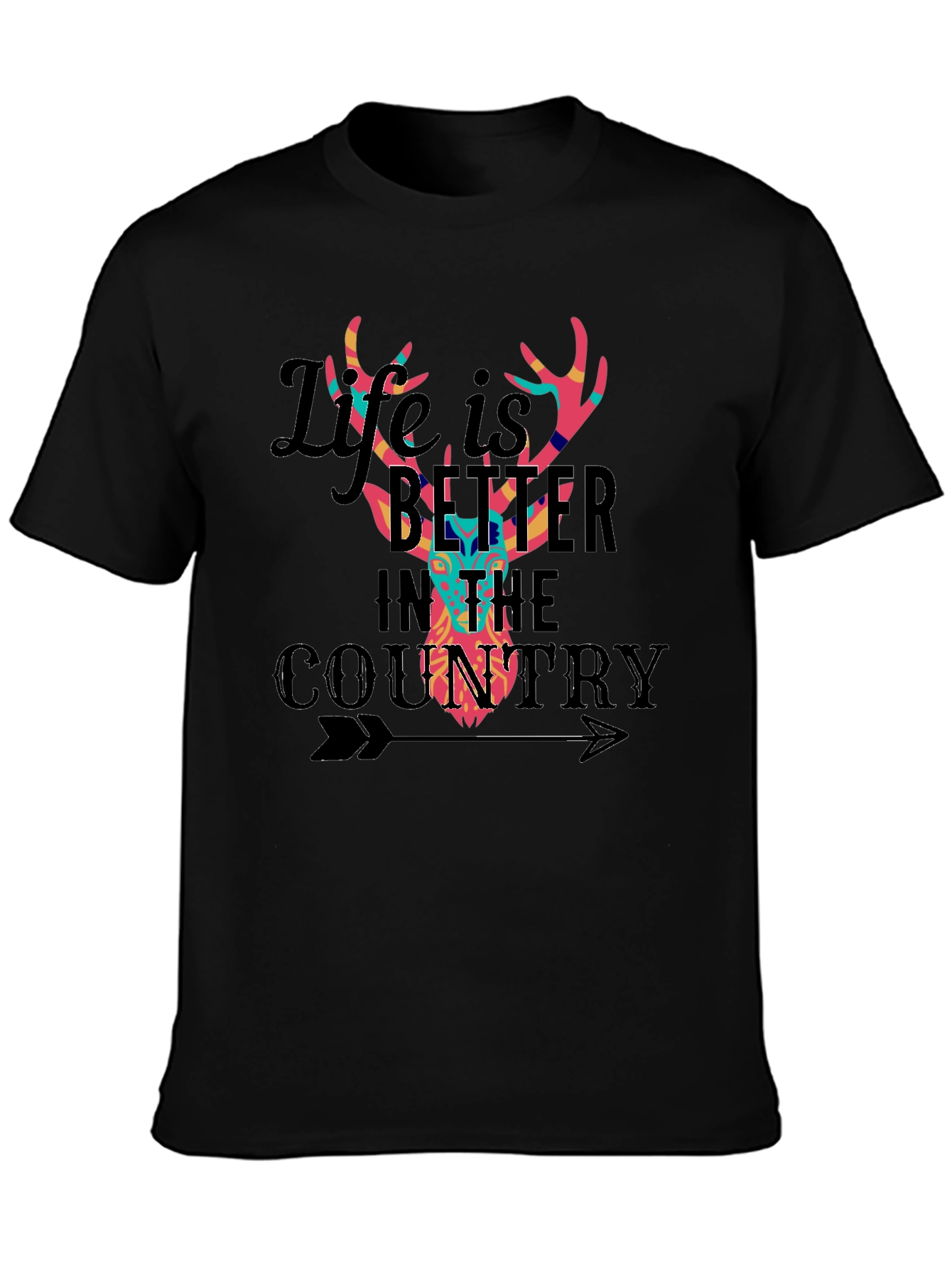 Life is Better in the Country Deer T-Shirt