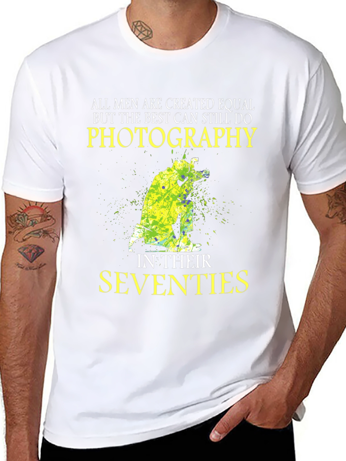 Photography in Seventies Mens T-Shirt
