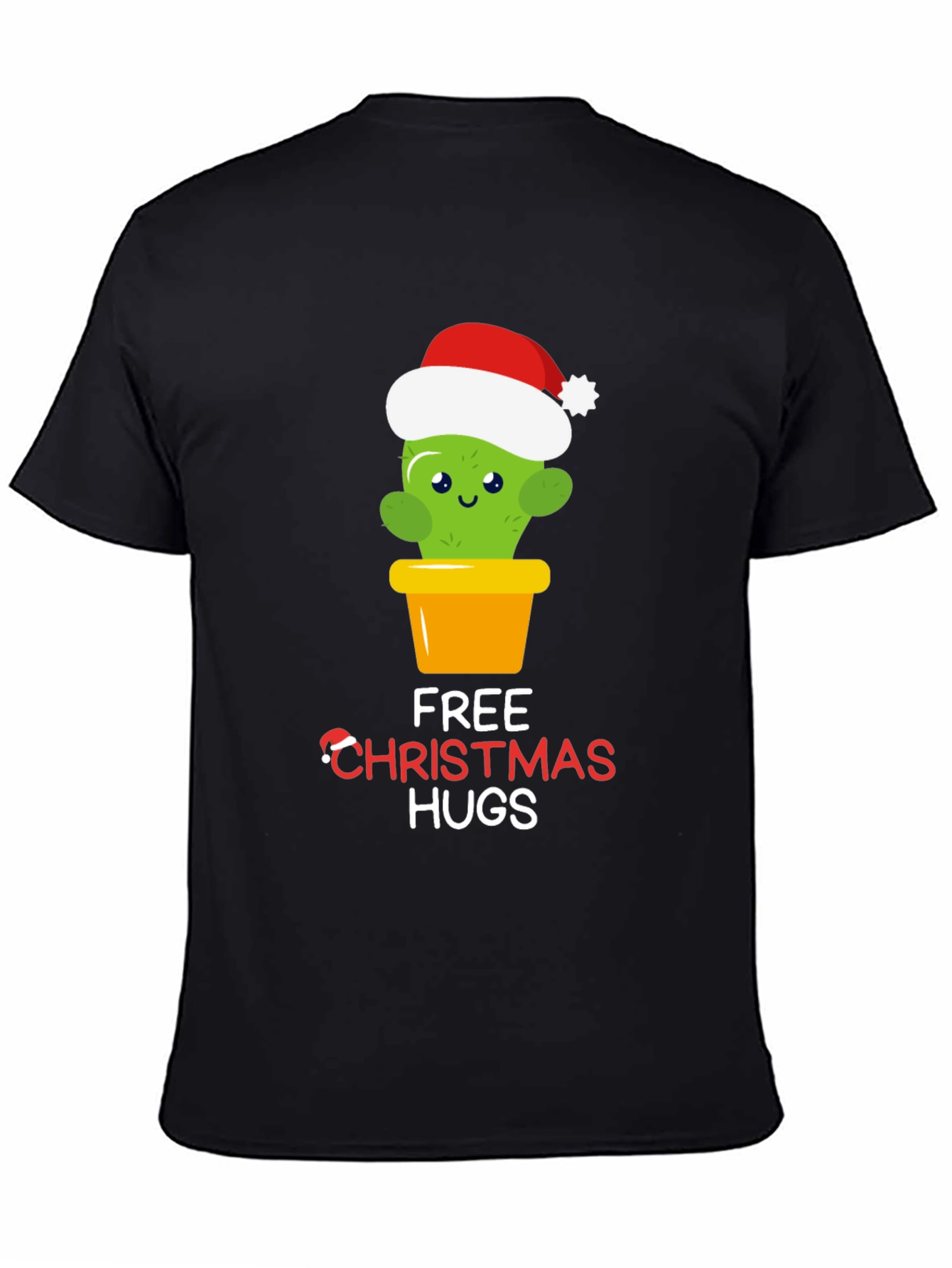 Funny Cactus Christmas Hugs T-Shirt