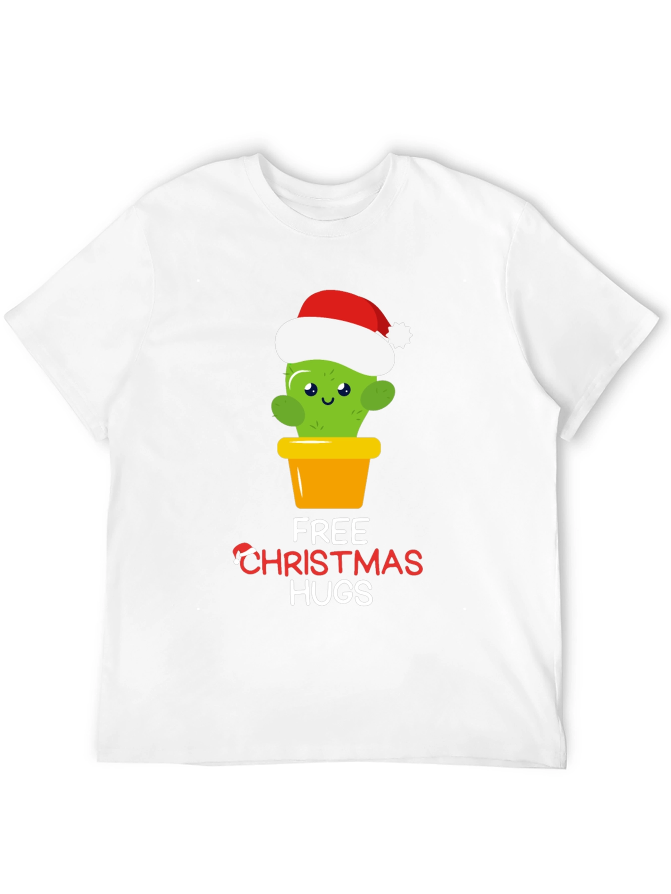 Funny Cactus Christmas Hugs T-Shirt