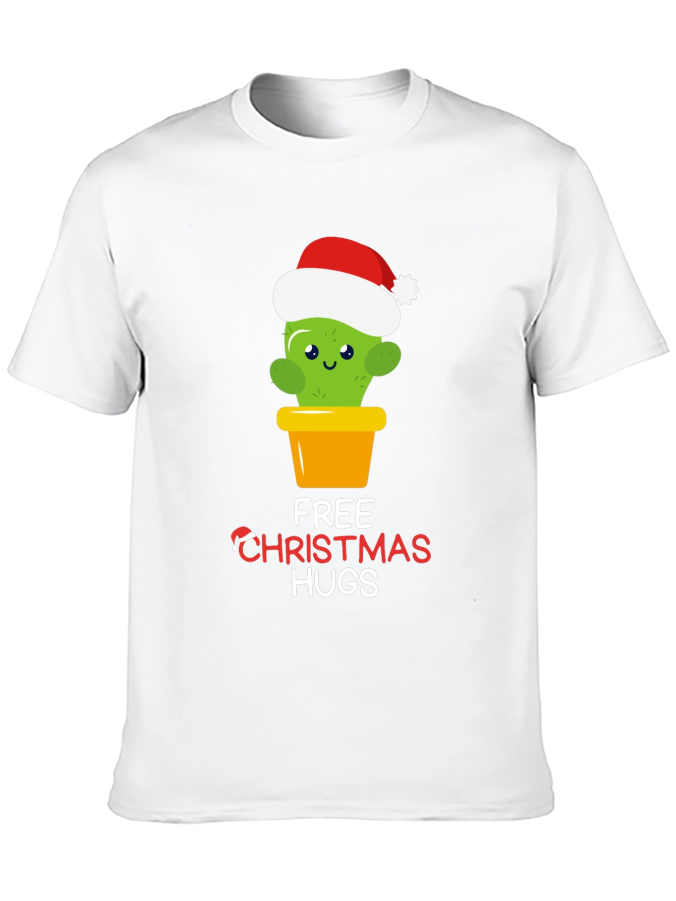 Funny Cactus Christmas Hugs T-Shirt