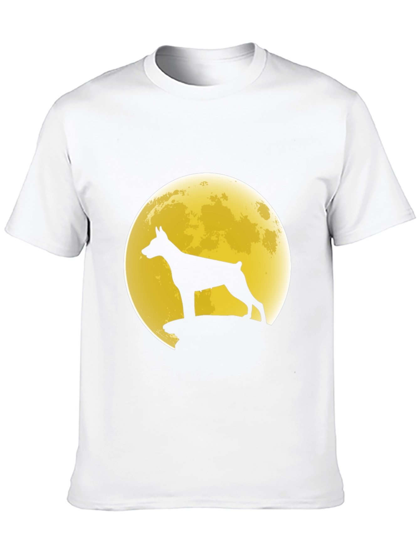 Dog Silhouette Moon Graphic Tee