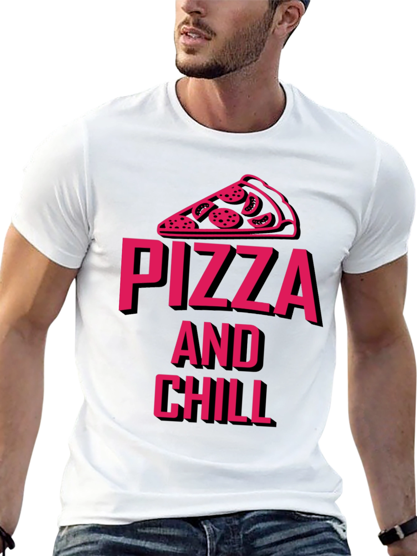 Pizza and Chill Graphic Tee - Unisex