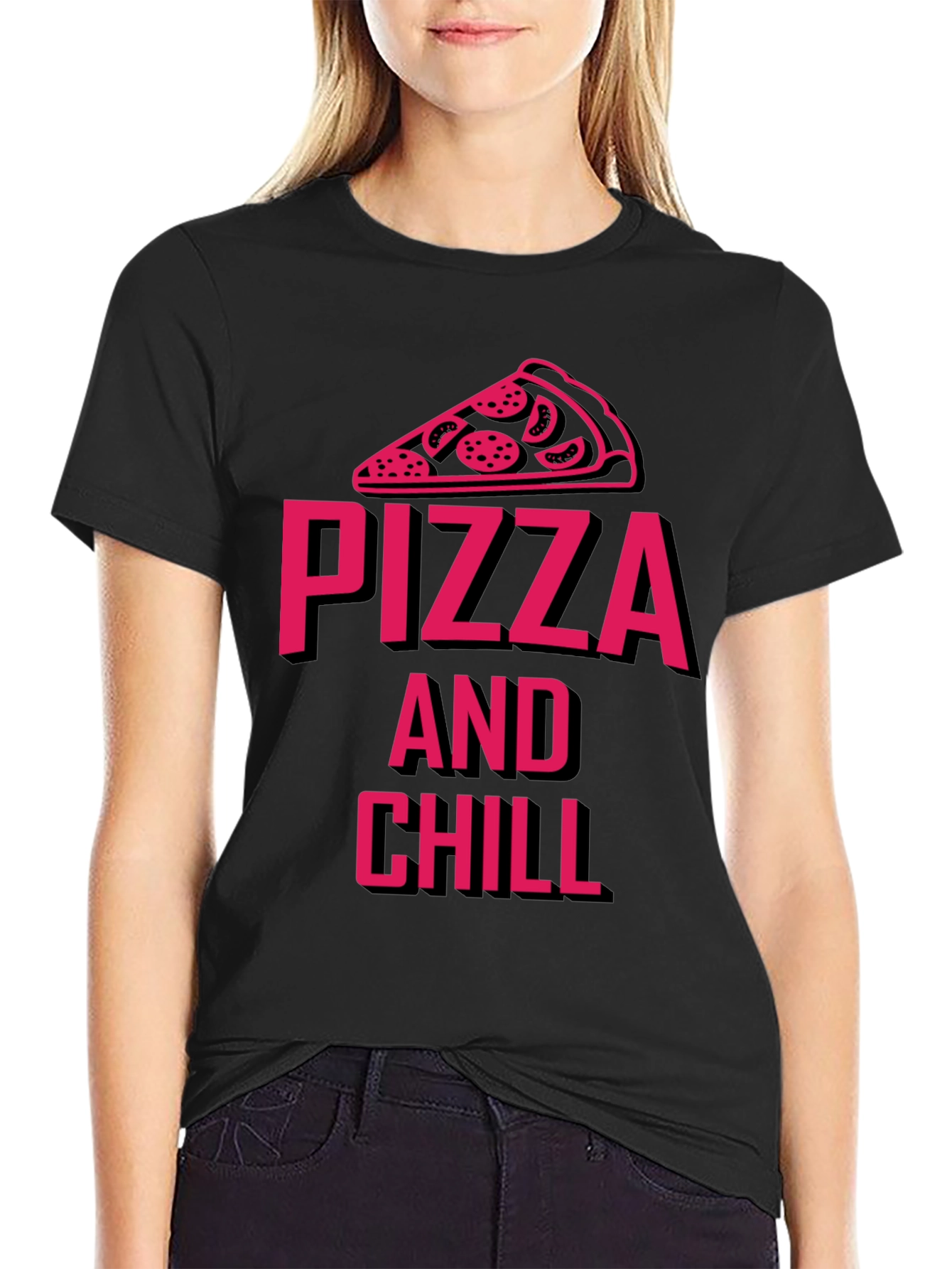 Pizza and Chill Graphic Tee - Unisex