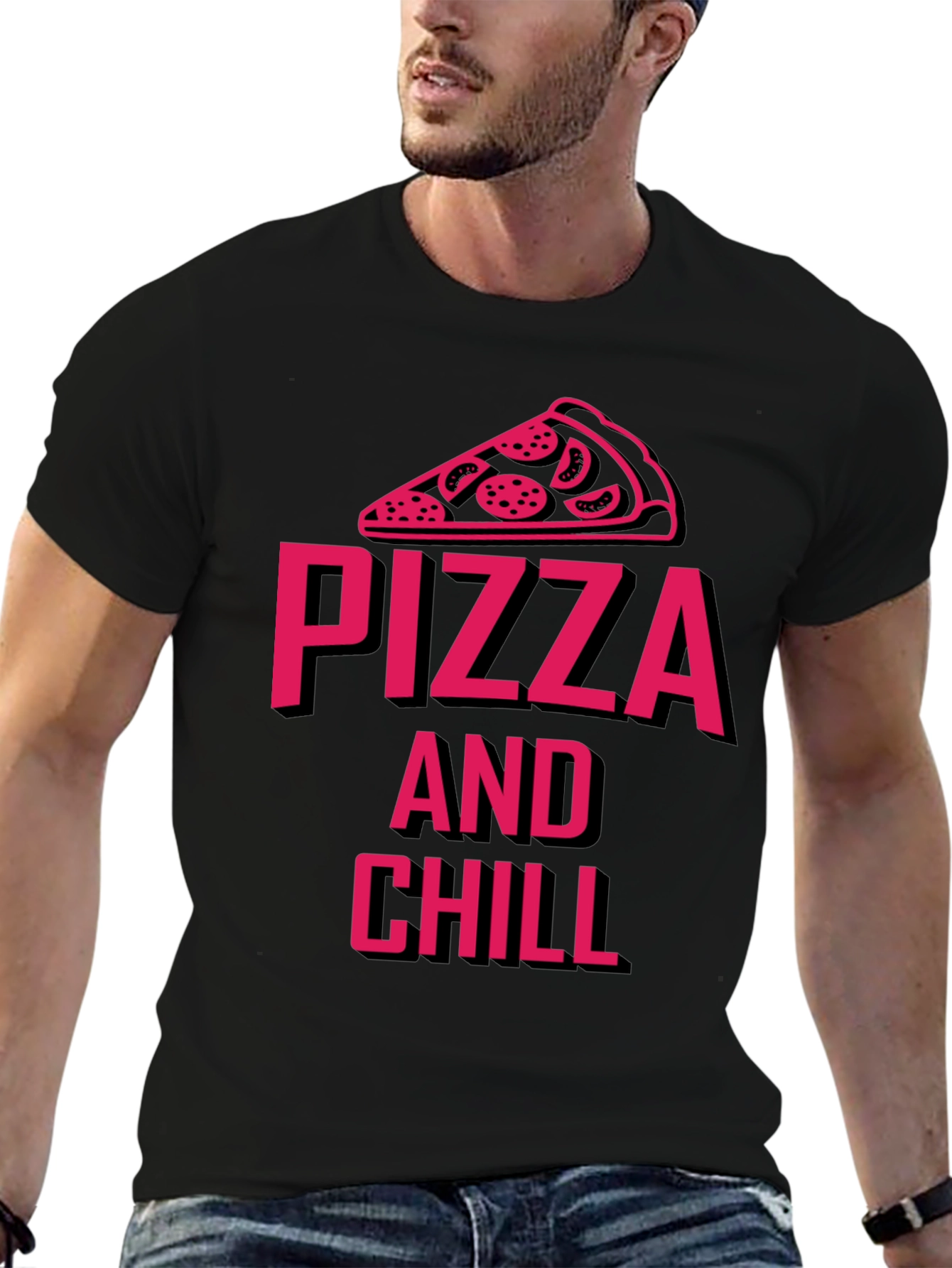 Pizza and Chill Graphic Tee - Unisex