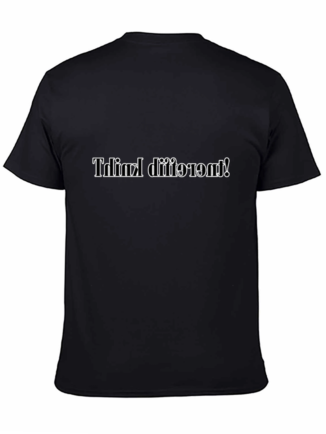 Think Different Inverted Black T-Shirt