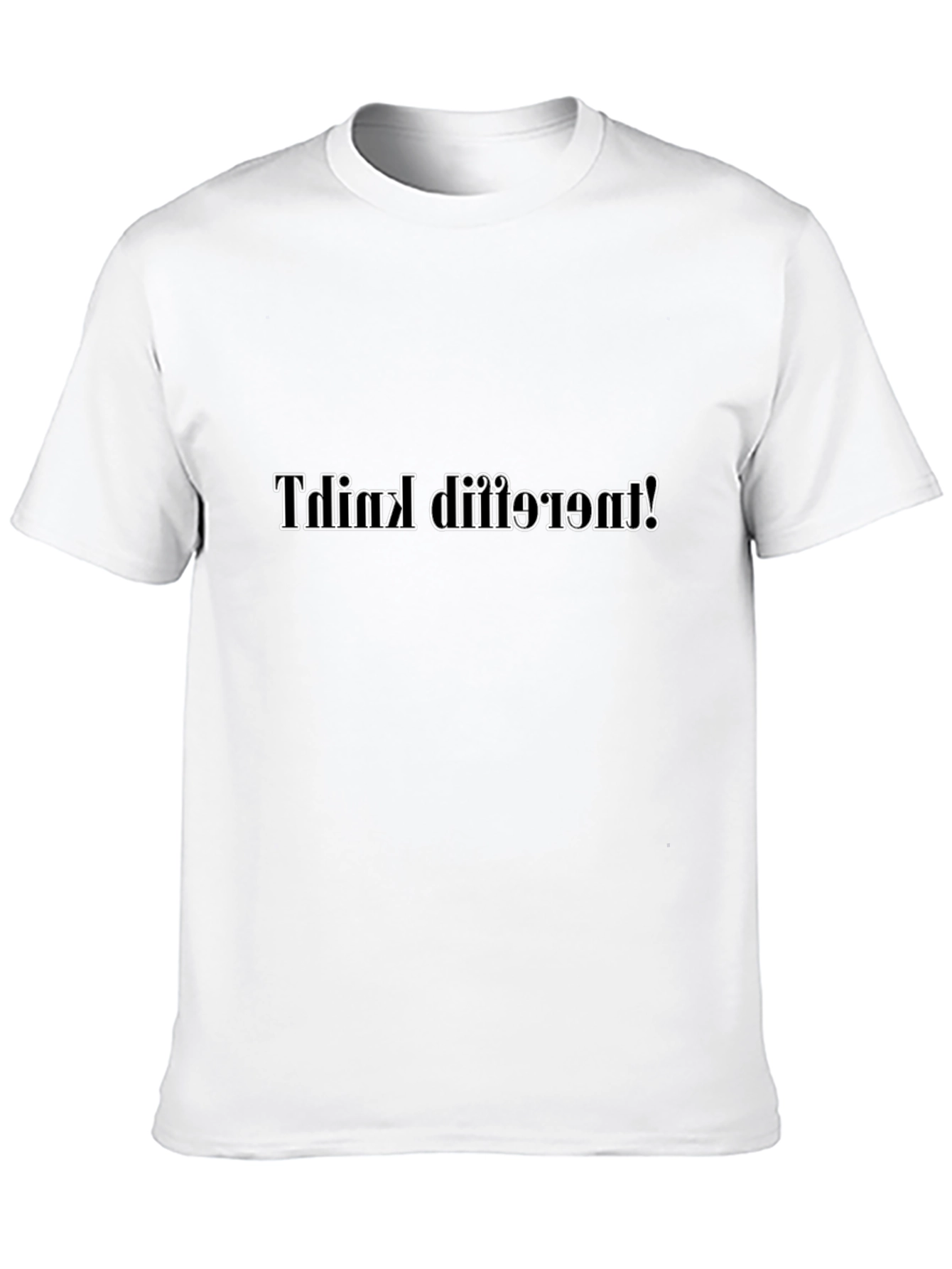 Think Different Inverted Black T-Shirt