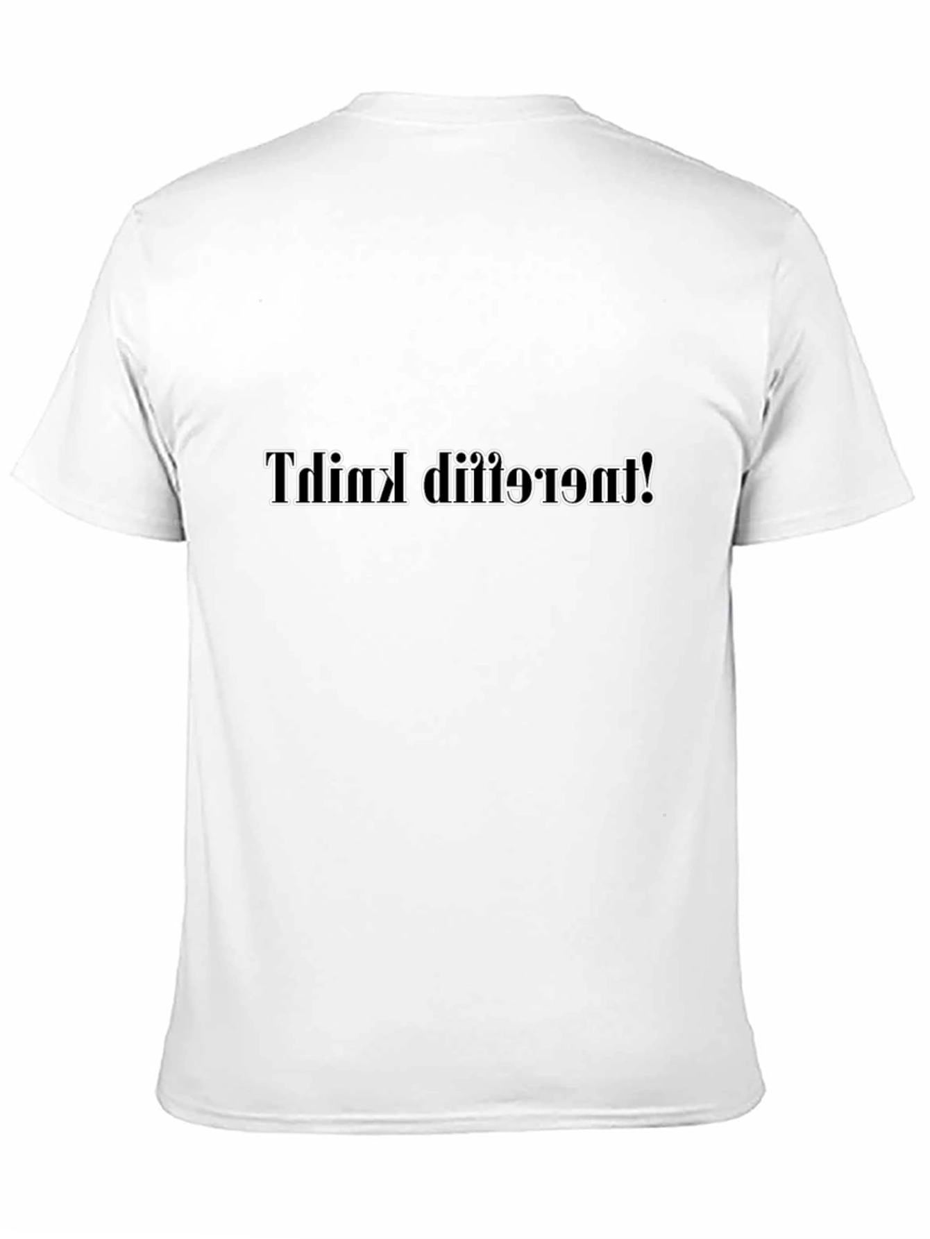 Think Different Inverted Black T-Shirt