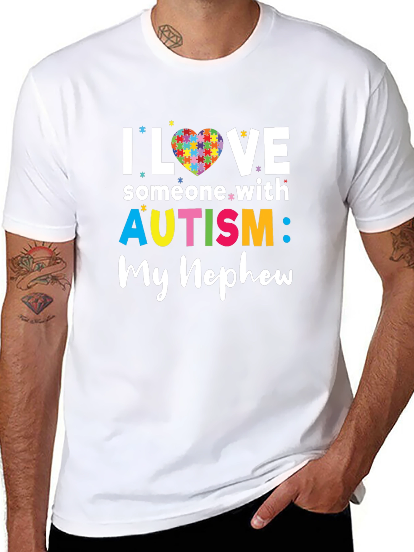 Autism Awareness T-Shirt: I Love Someone With Autism