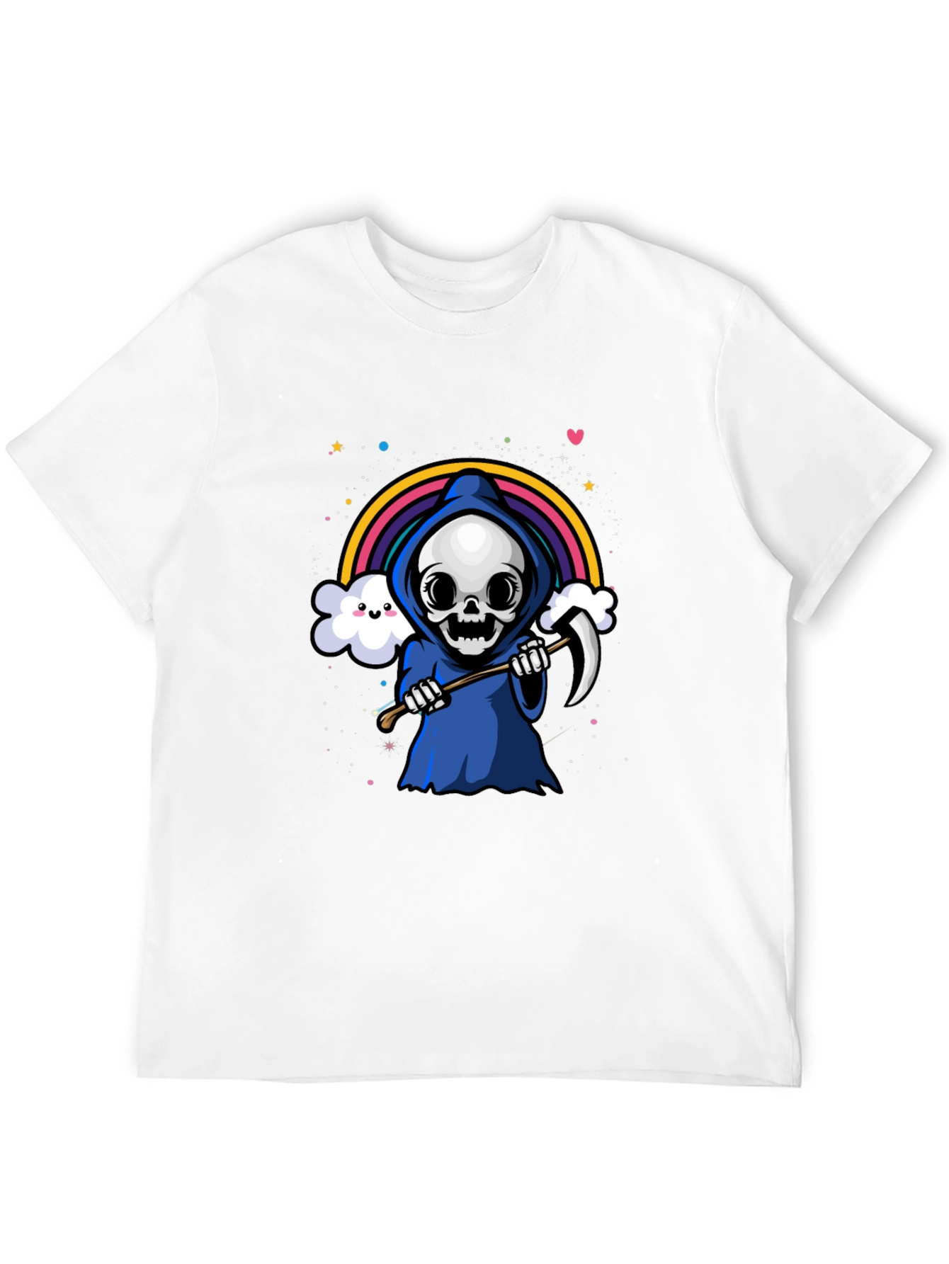 Kawaii Grim Reaper Rainbow T-Shirt