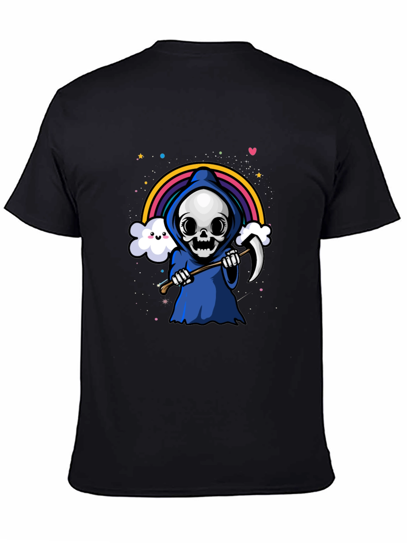 Kawaii Grim Reaper Rainbow T-Shirt