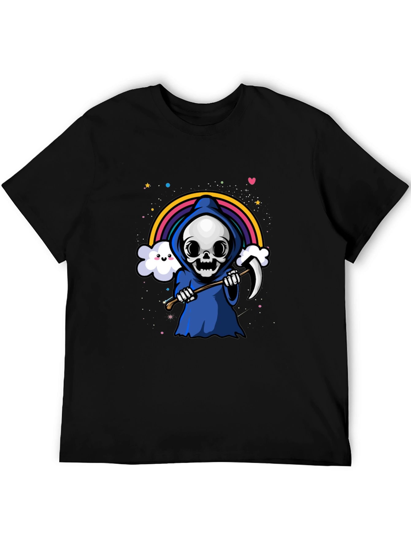 Kawaii Grim Reaper Rainbow T-Shirt