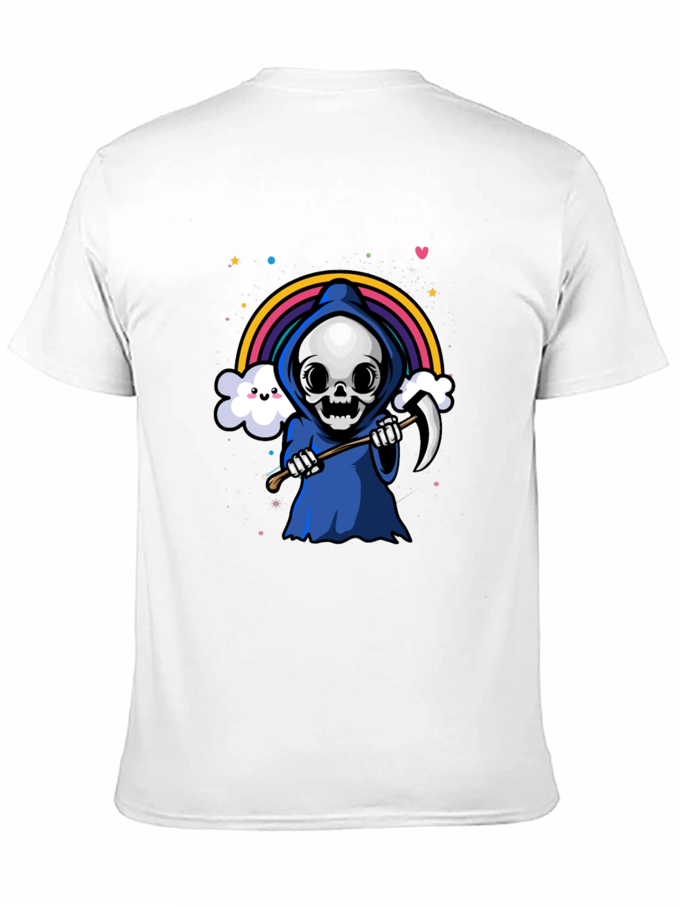 Kawaii Grim Reaper Rainbow T-Shirt
