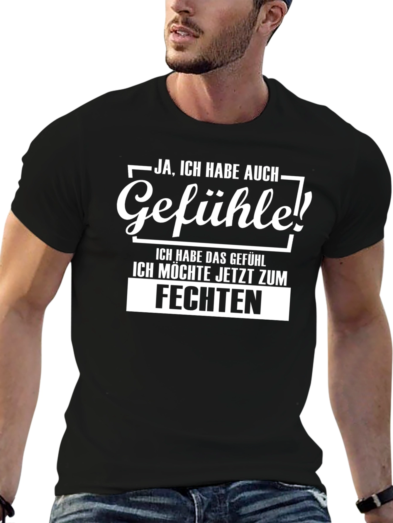 Funny German Fencing T-Shirt: Gefühle!