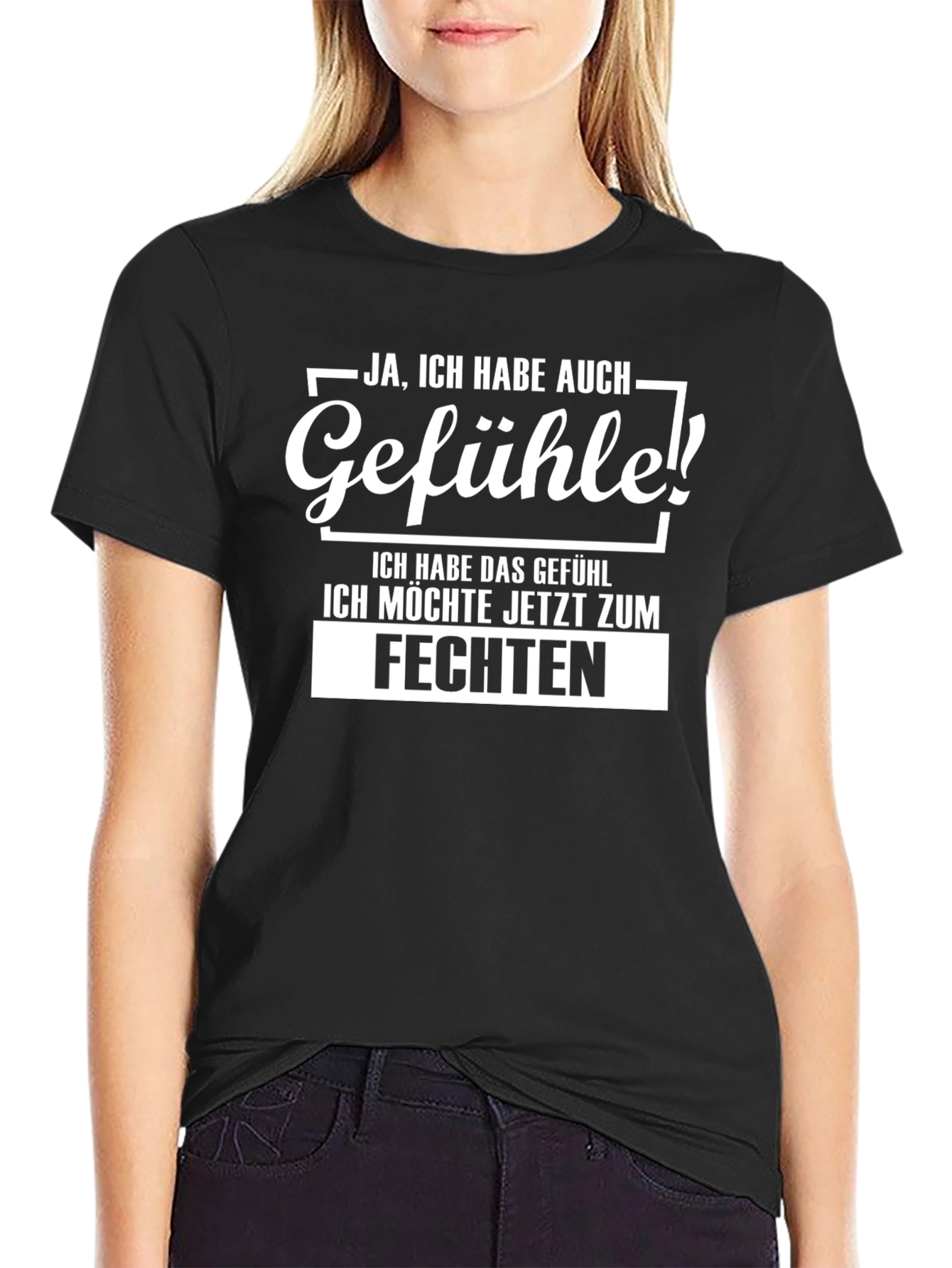 Funny German Fencing T-Shirt: Gefühle!