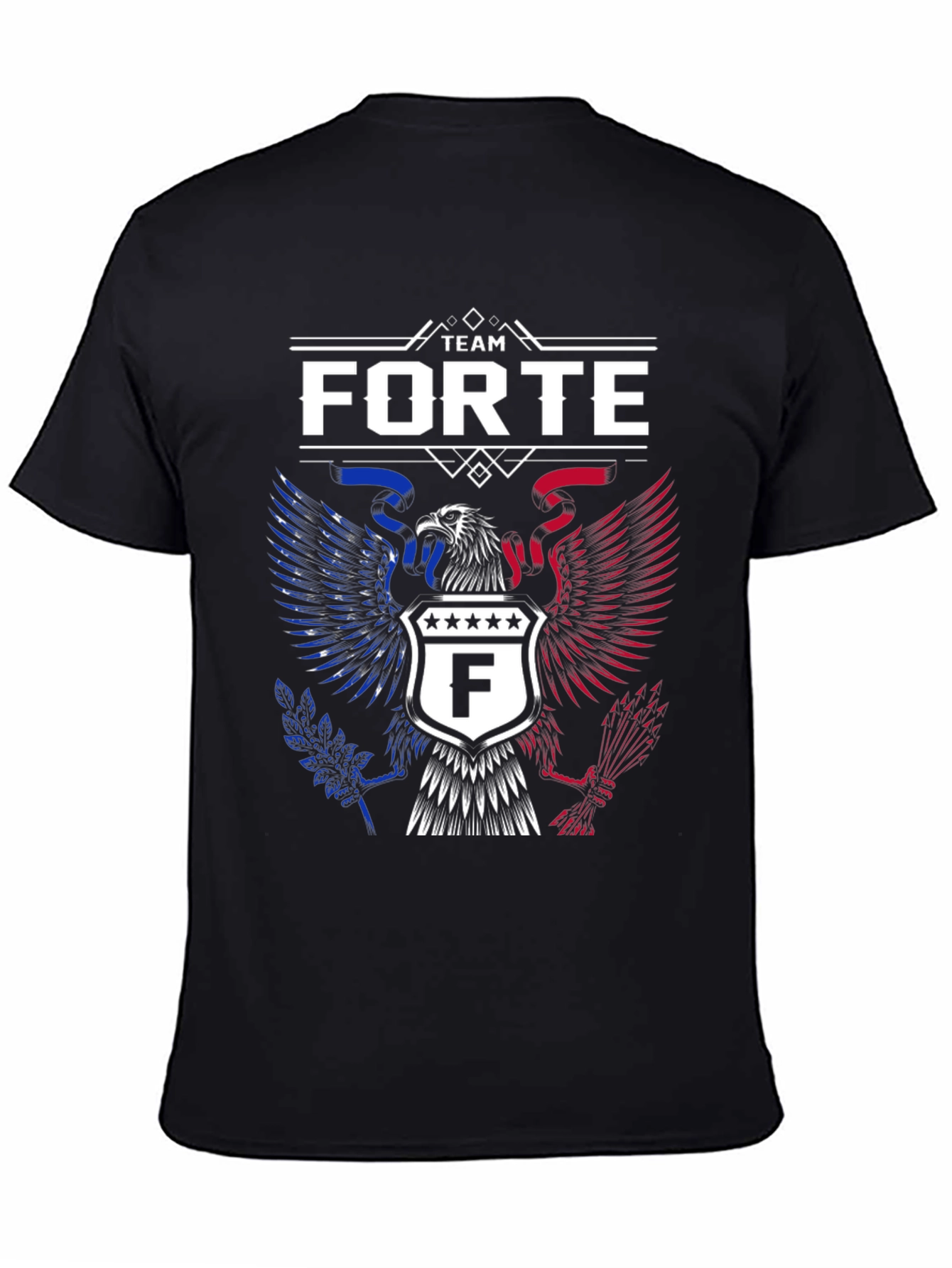 Team Forte Graphic T-Shirt - Patriotic Eagle Design