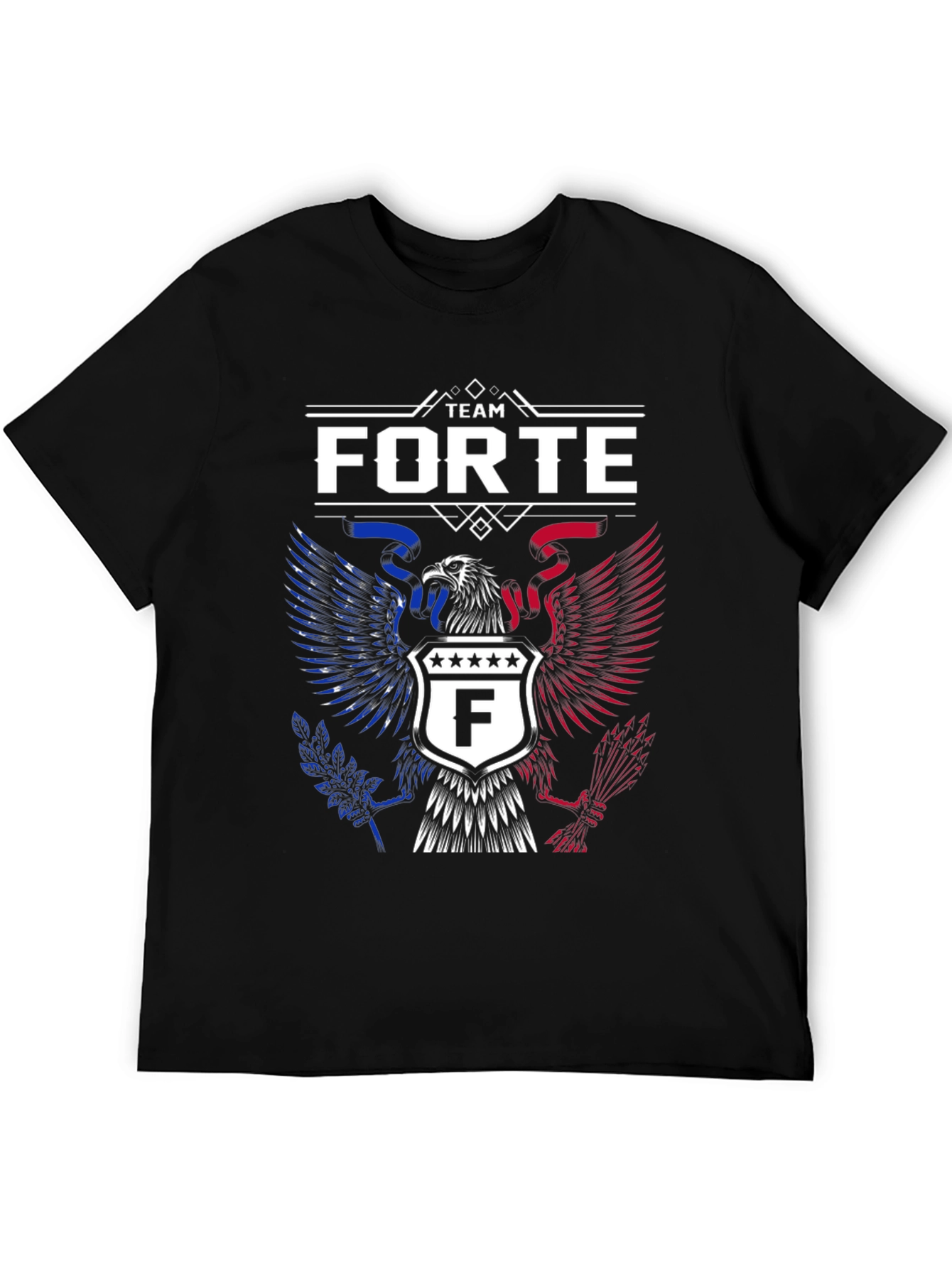 Team Forte Graphic T-Shirt - Patriotic Eagle Design